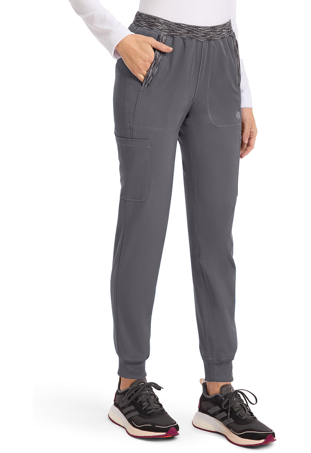 Dynamix DK185 Natural Rise Tapered Leg Jogger Pants Pewter