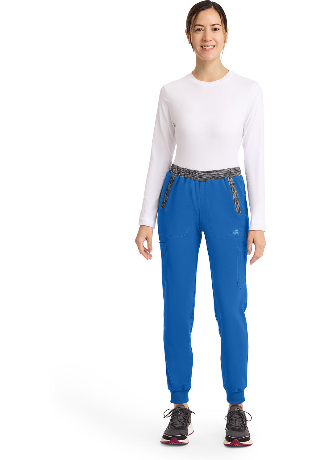 Dynamix DK185 Women's Natural Rise Tapered Leg Jogger Scrub Pants Royal