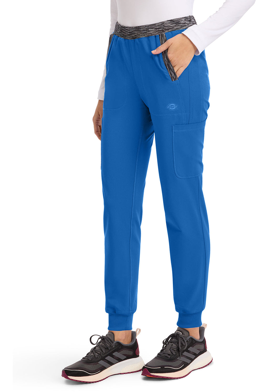 Dynamix DK185 Women's Natural Rise Tapered Leg Jogger Scrub Pants Royal