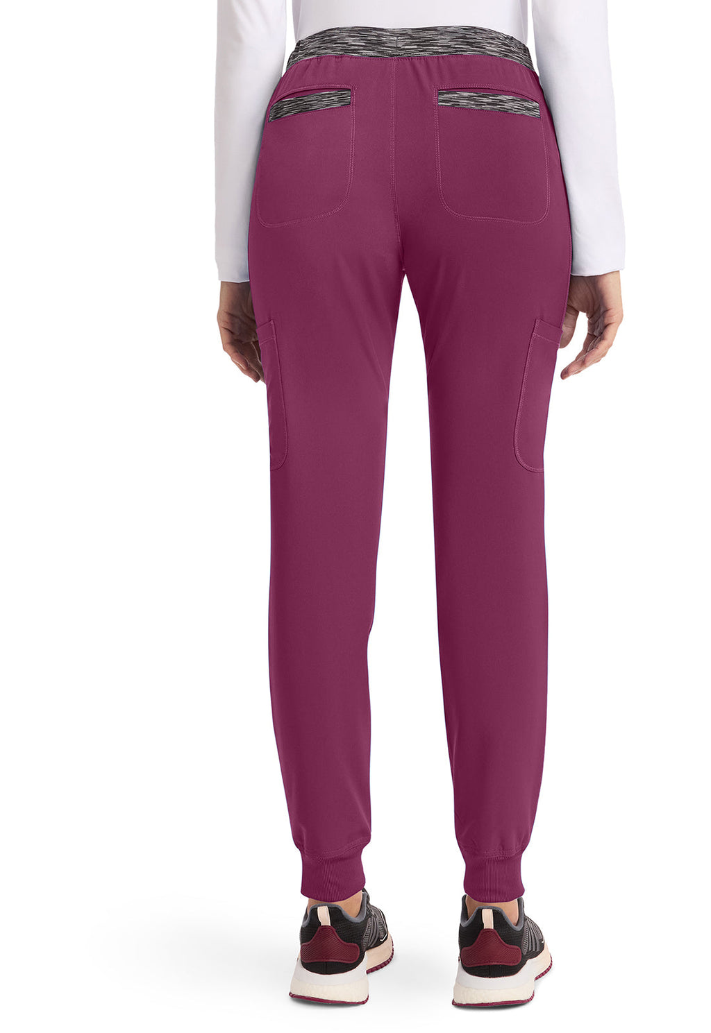 Dynamix DK185 Natural Rise Tapered Leg Jogger Pants Wine
