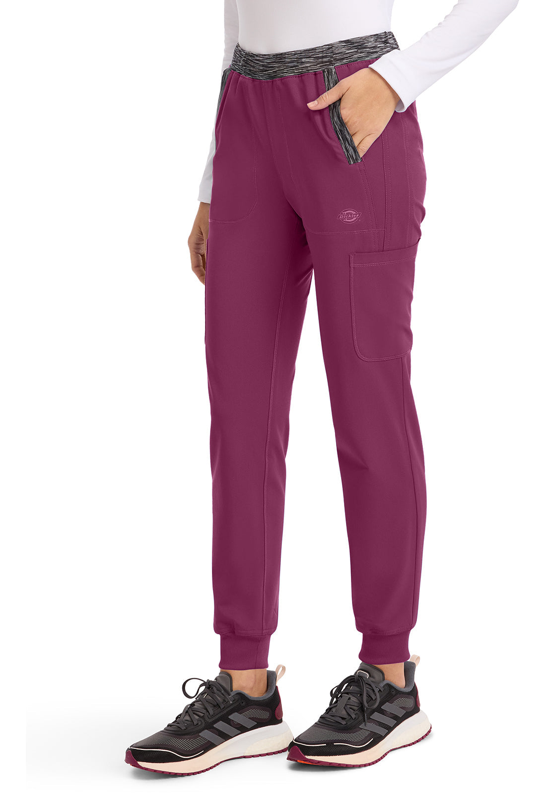 Dynamix DK185 Natural Rise Tapered Leg Jogger Pants Wine