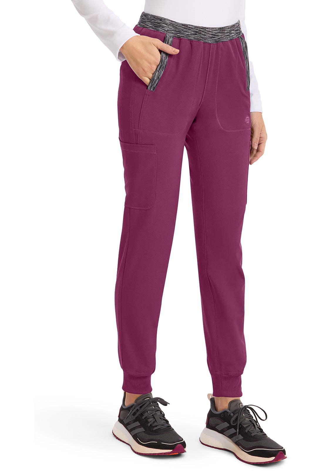 Dynamix DK185 Natural Rise Tapered Leg Jogger Pants Wine