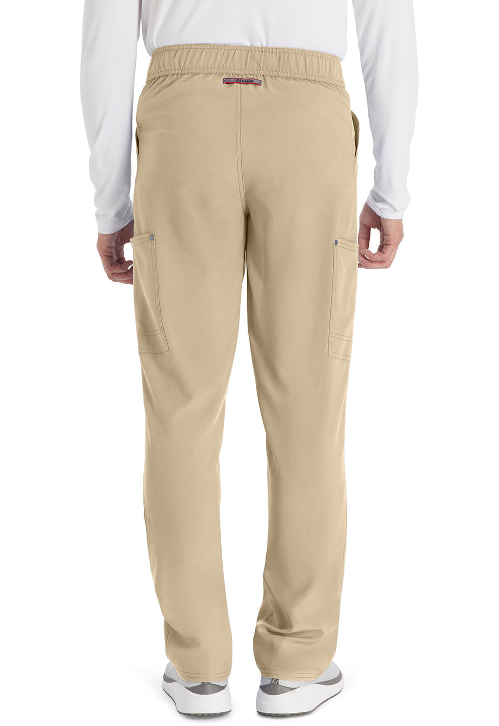 EDS NXT DK216 Men's Mid Rise Zip Fly Straight Leg Pants Khaki