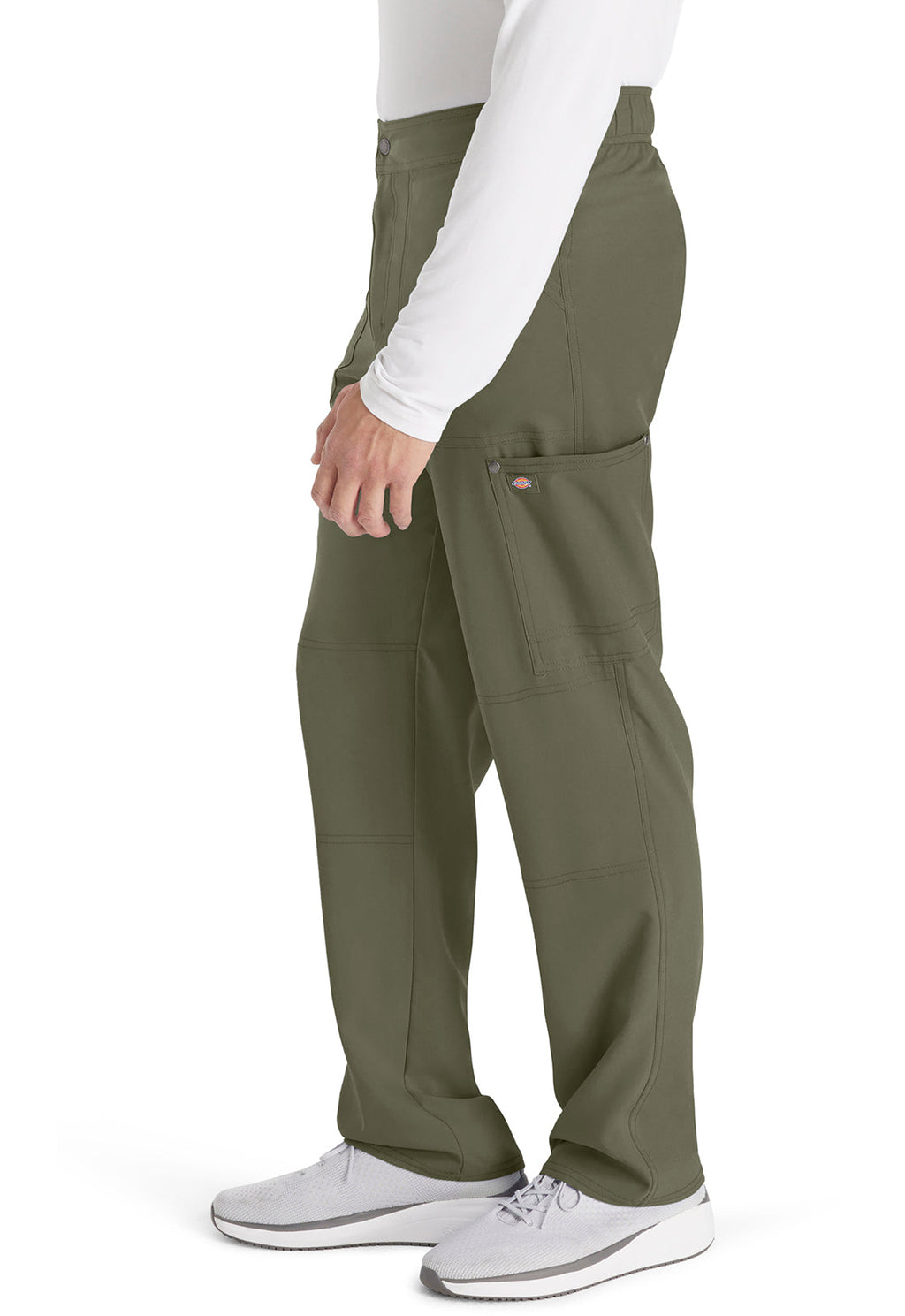 EDS NXT DK216 Men's Mid Rise Zip Fly Straight Leg Pants Olive