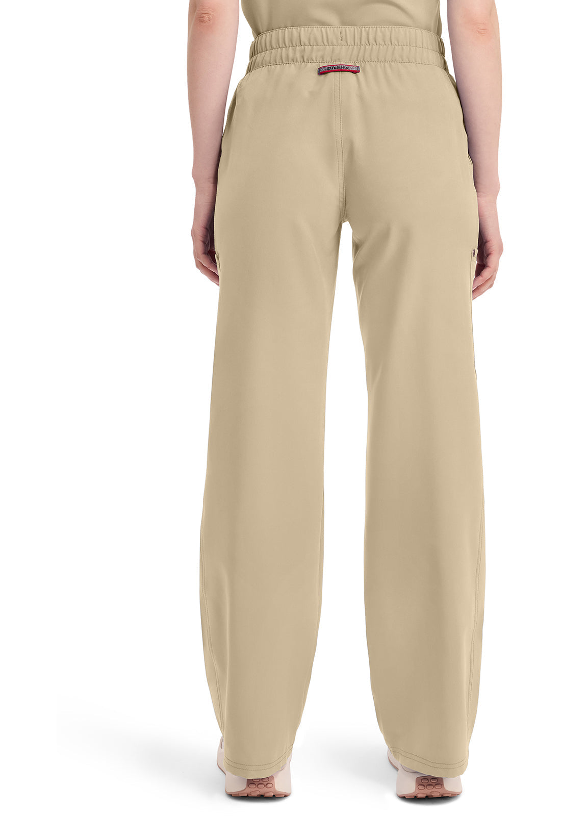EDS NXT DK219 Mid Rise Zip Fly Wide Leg Cargo Pants Khaki