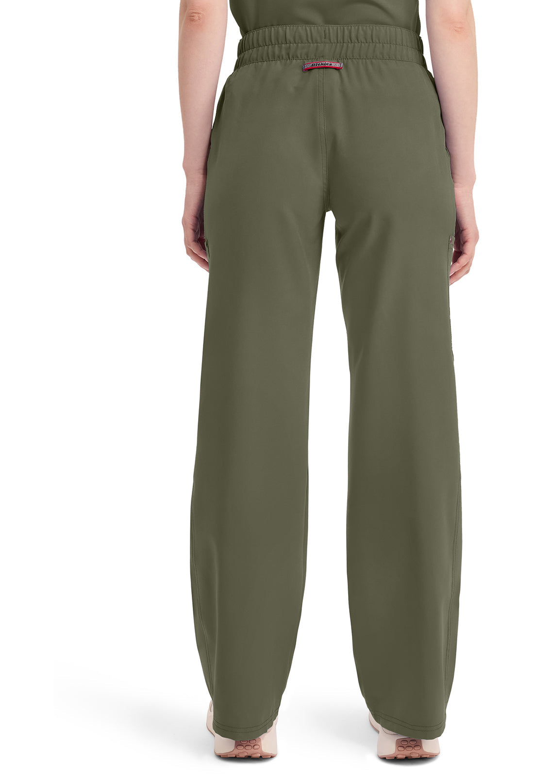 EDS NXT DK219 Mid Rise Zip Fly Wide Leg Cargo Pants Olive