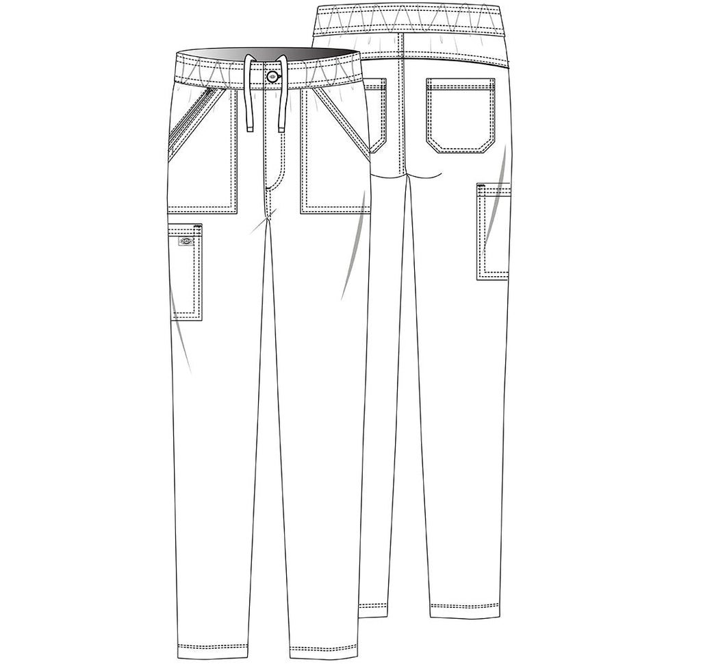 Balance DK220 Men's Mid Rise Straight Leg Scrub Pants Navy