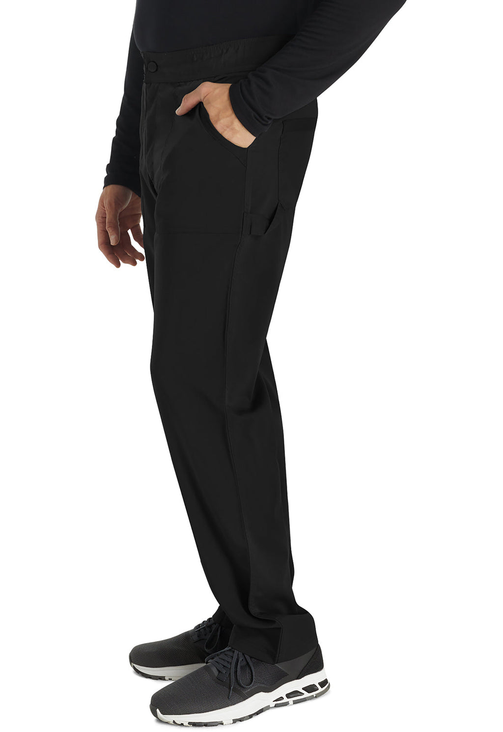 Balance DK220 Men's Mid Rise Straight Leg Scrub Pants Black
