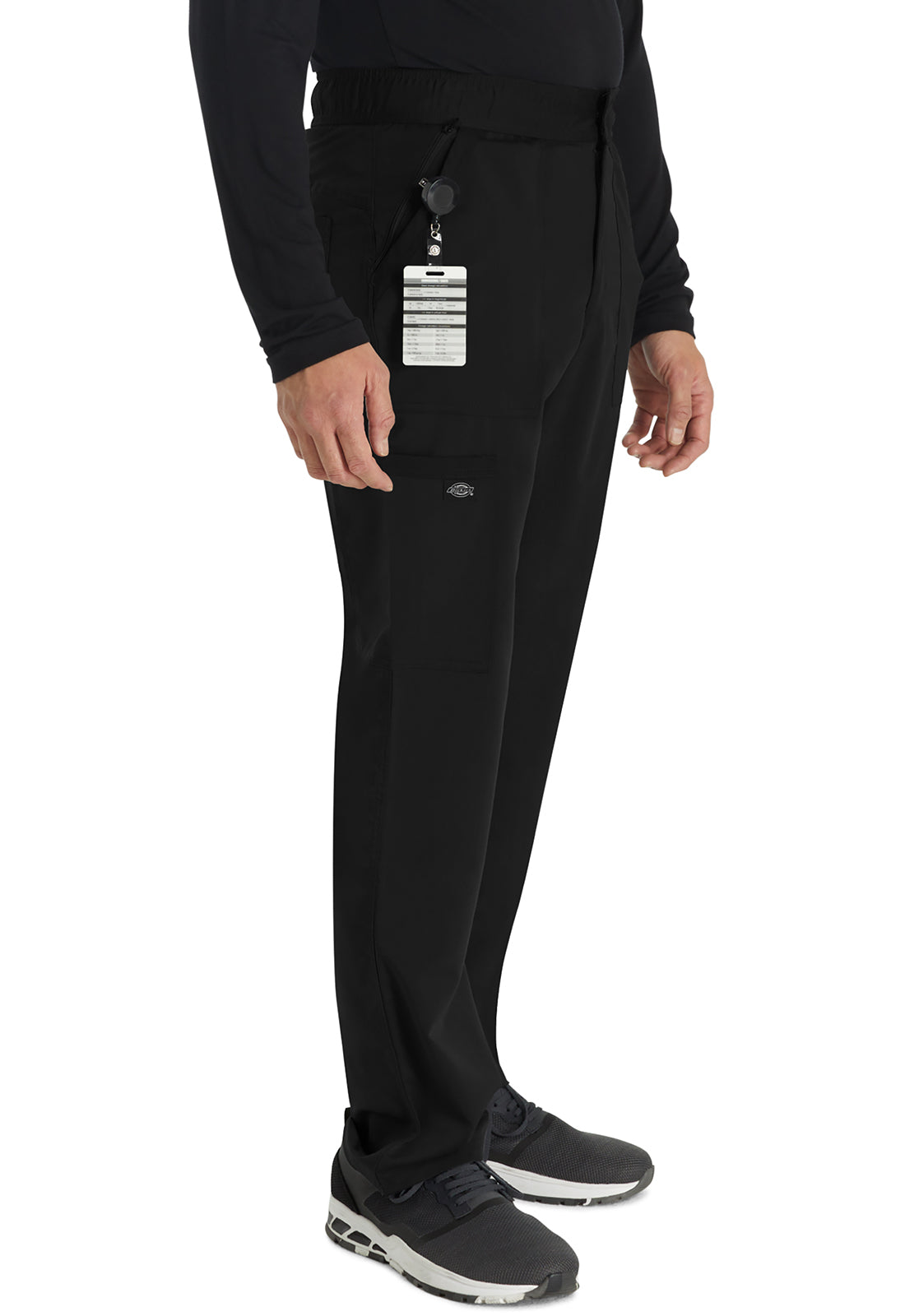 Balance DK220 Men's Mid Rise Straight Leg Scrub Pants Black