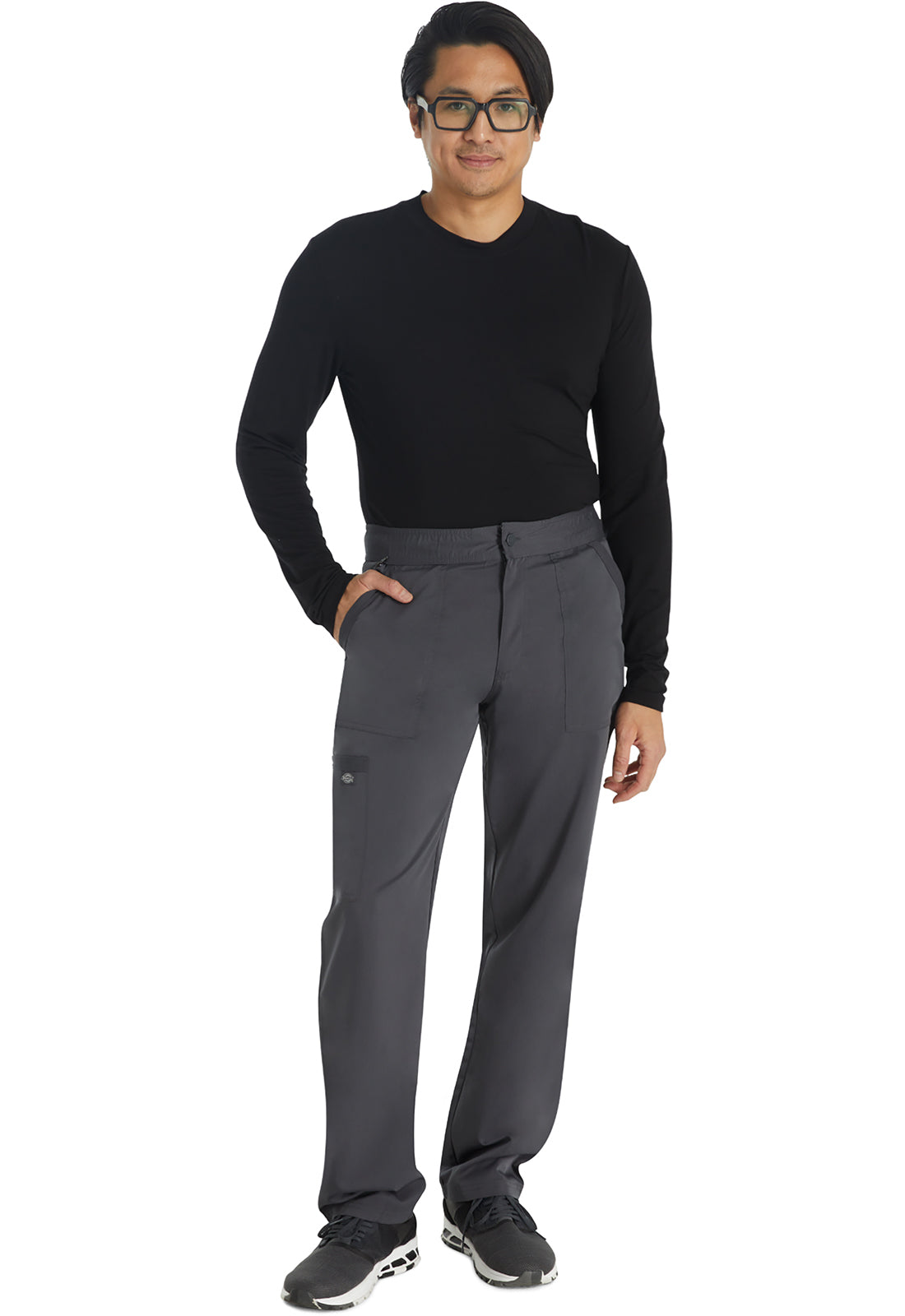 Balance DK220 Men's Mid Rise Straight Leg Scrub Pants Pewter