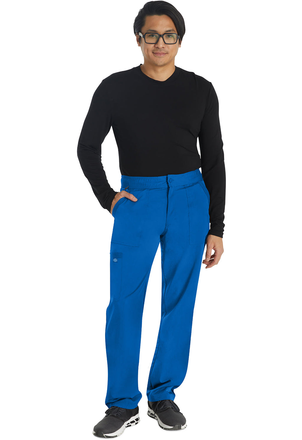 Balance DK220 Men's Mid Rise Straight Leg Scrub Pants Royal