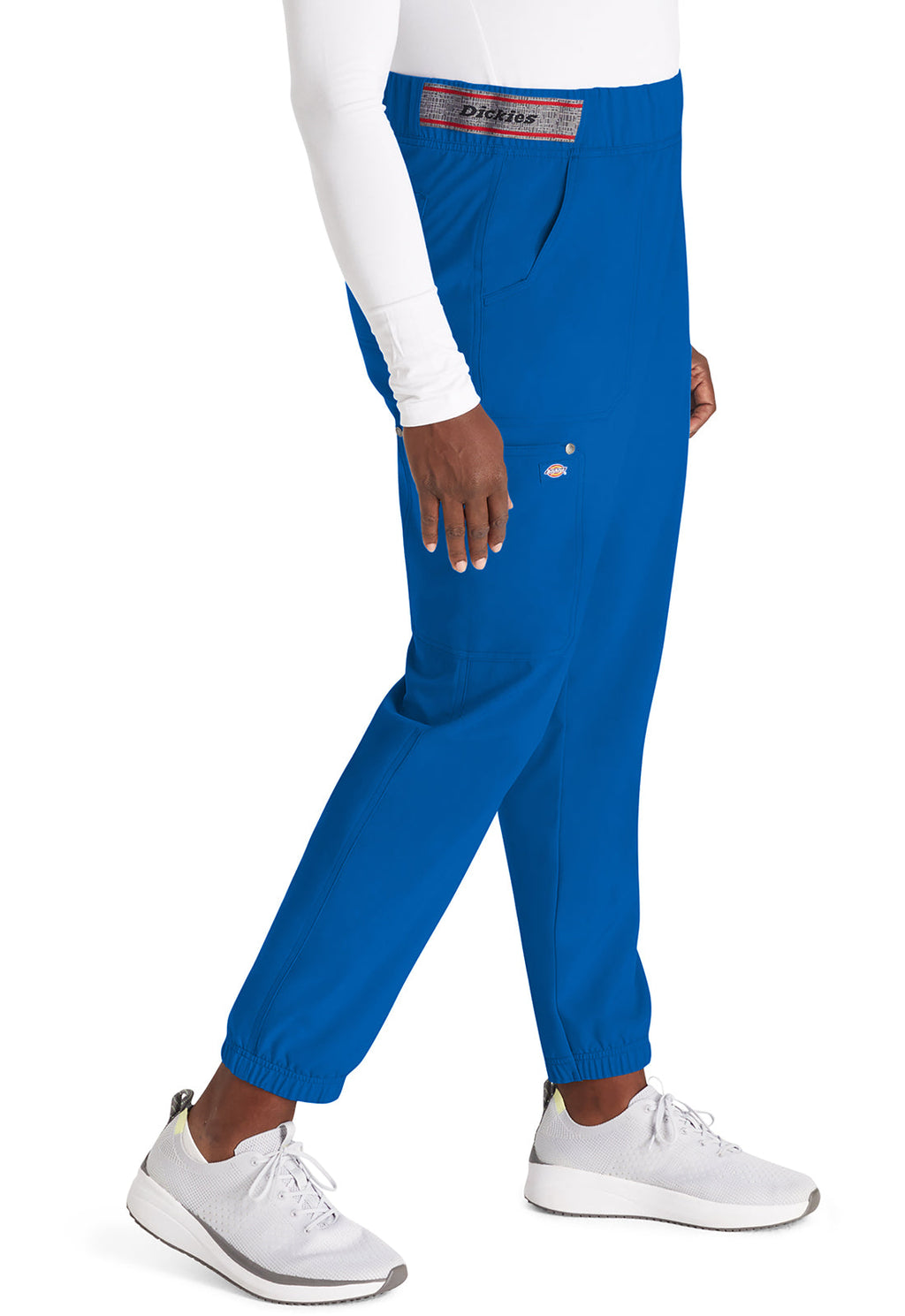 EDS NXT DK221 Mid Rise Jogger Royal Model Image Left Side | Dickies