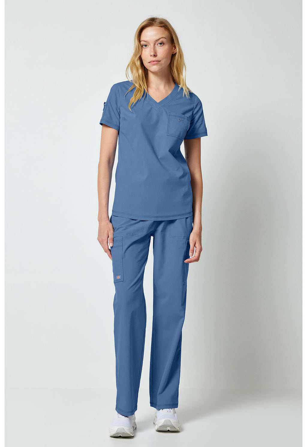 Forge DK274 Women's Straight Leg Cargo Vintage Blue