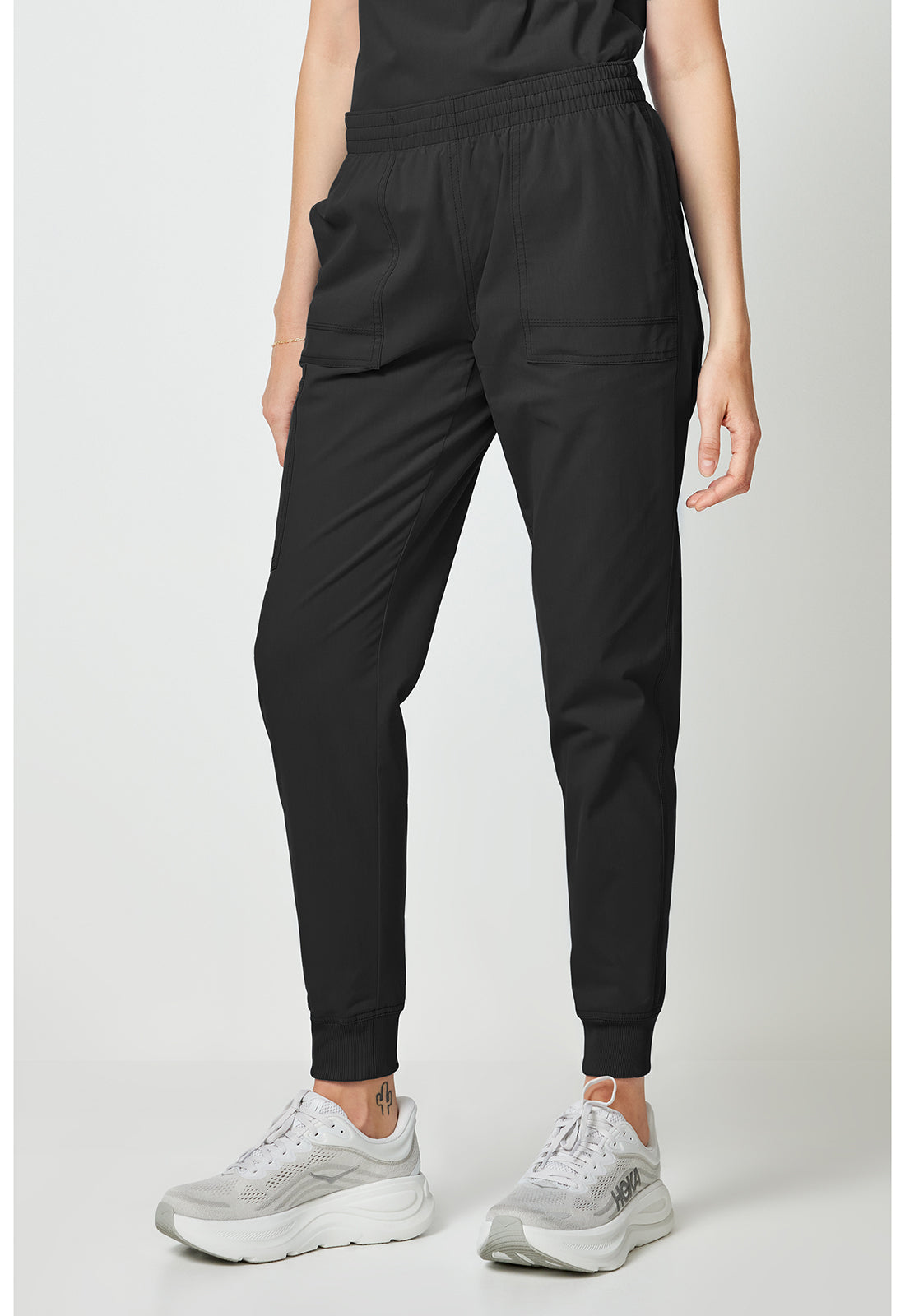 Forge DK275 Women's Mide Rise Cargo Jogger Pants Black