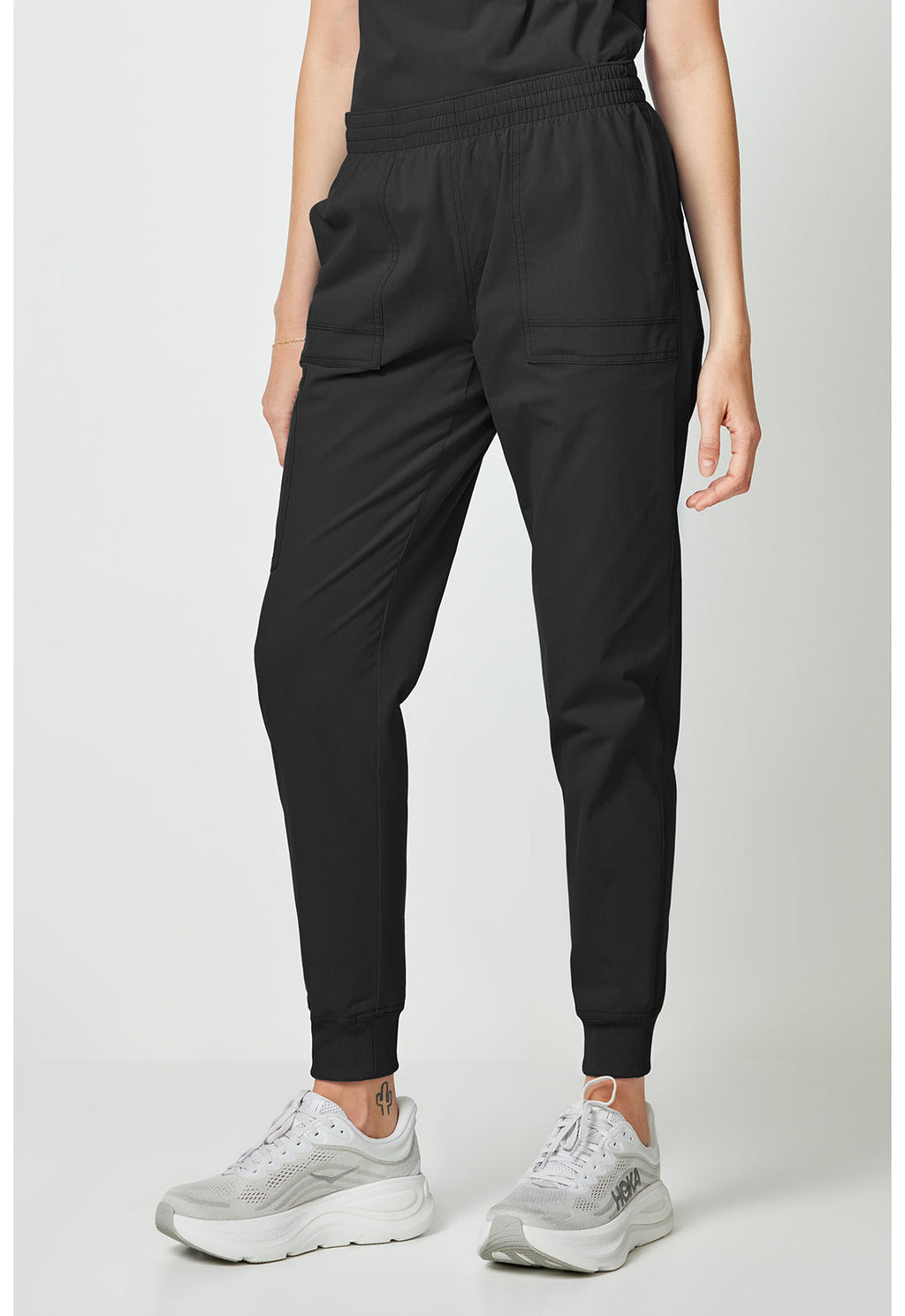 Forge DK275 Women's Mide Rise Cargo Scrub Joggers Black