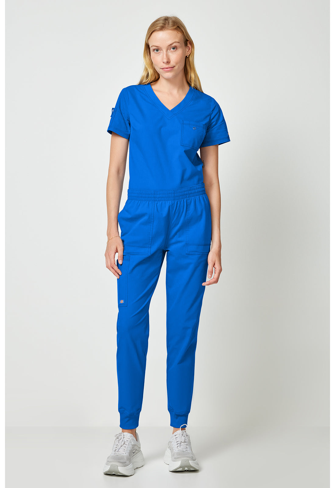 Forge DK275 Women's Mide Rise Cargo Scrub Joggers Royal