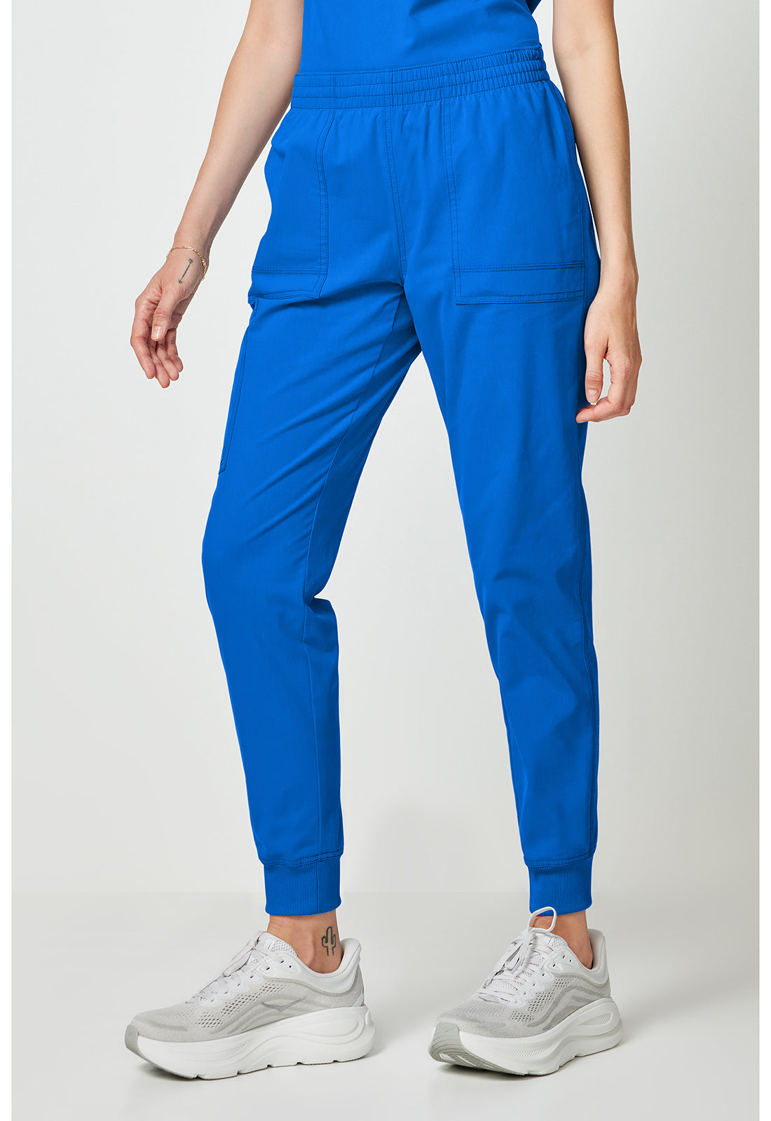 Forge DK275 Women's Mide Rise Cargo Scrub Joggers Royal