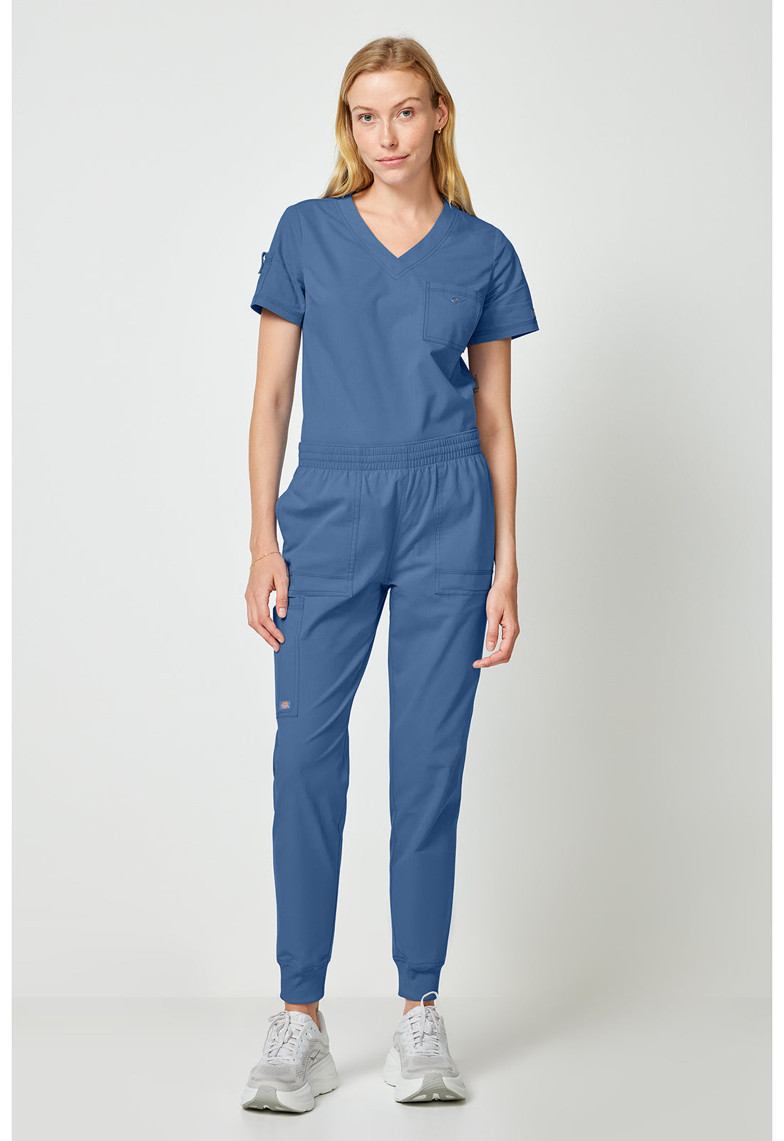 Forge DK275 Women's Mide Rise Cargo Jogger Pants Vintage Blue