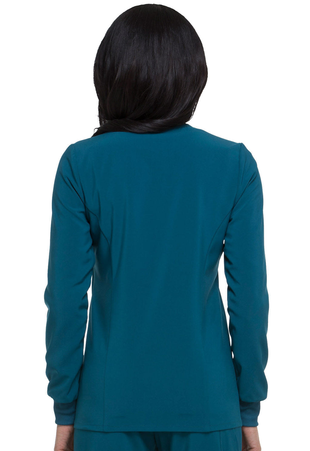 EDS Essentials DK305 Women's Snap Front Warm-up Jacket Caribbean Blue