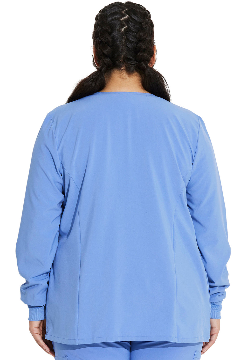 EDS Essentials DK305 Women's Snap Front Warm-up Jacket Ciel