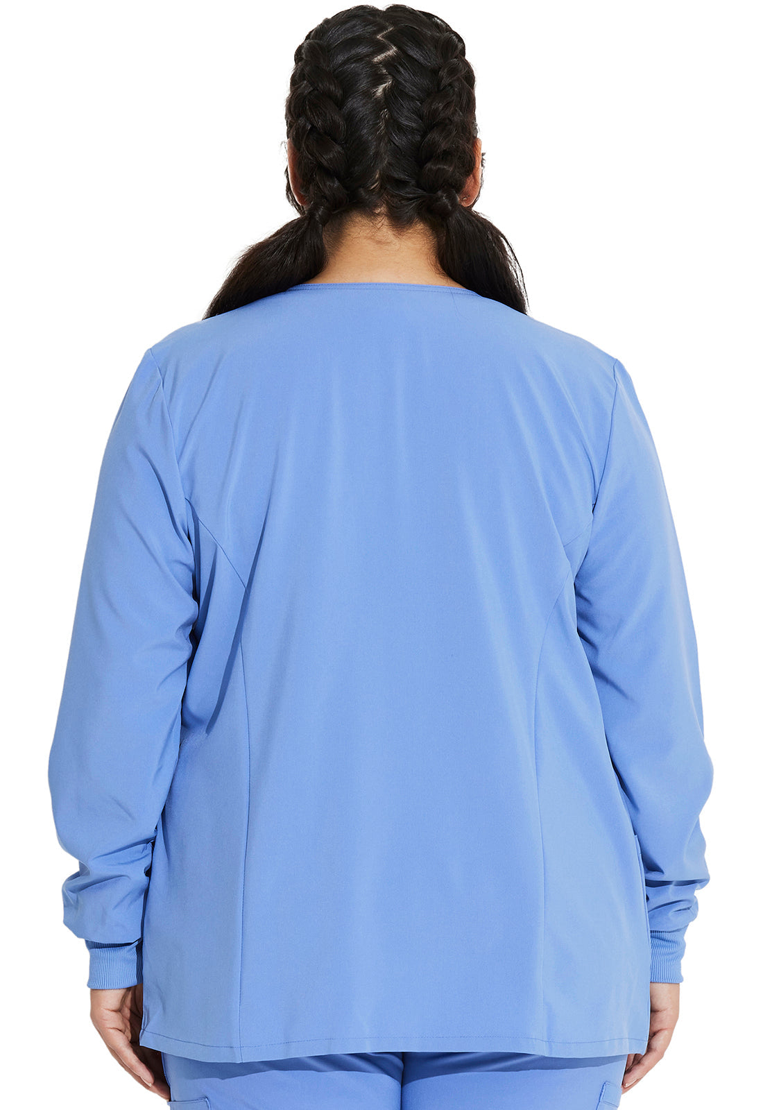 EDS Essentials DK305 Women's Snap Front Warm-up Jacket Ciel
