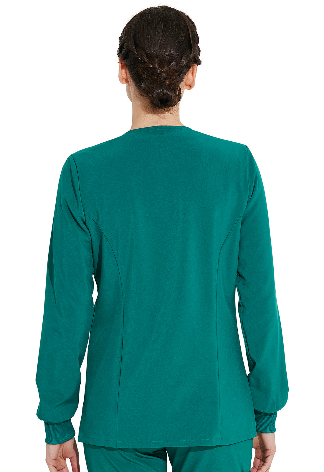 EDS Essentials DK305 Women's Snap Front Warm-up Jacket Hunter Green