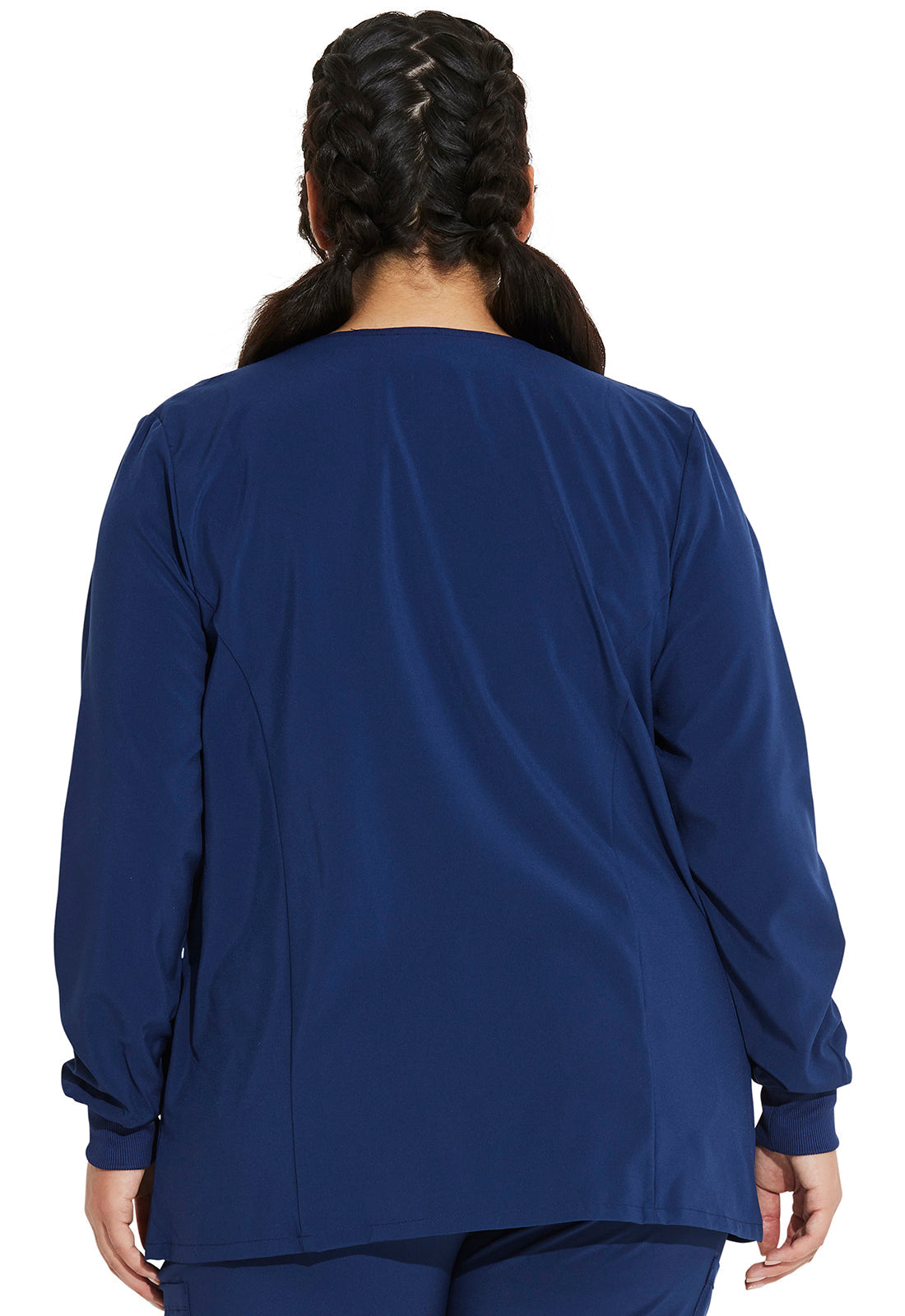 EDS Essentials DK305 Women's Snap Front Warm-up Jacket Navy