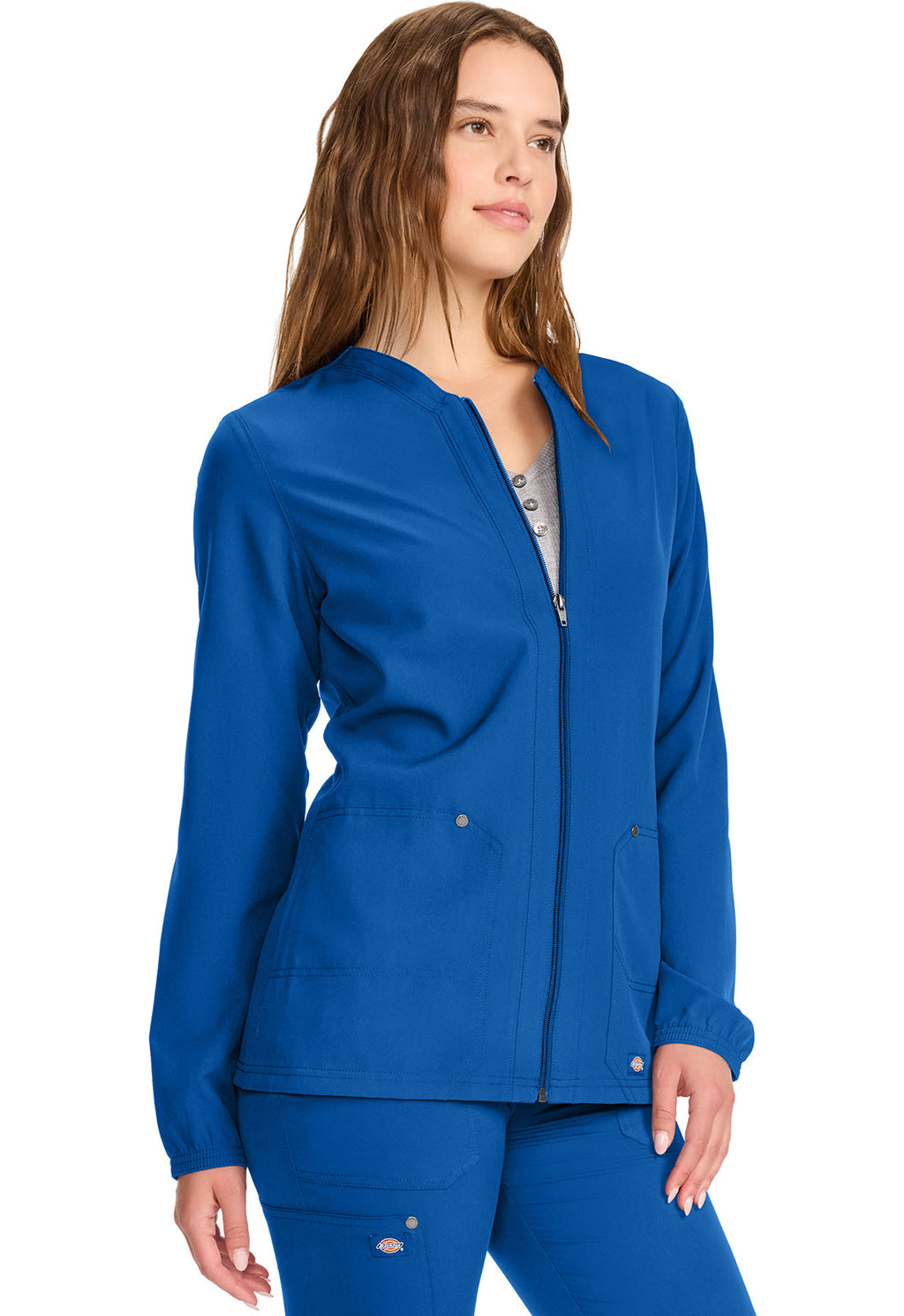 EDS NXT DK322 Women's Front-Zip Jacket Royal Image