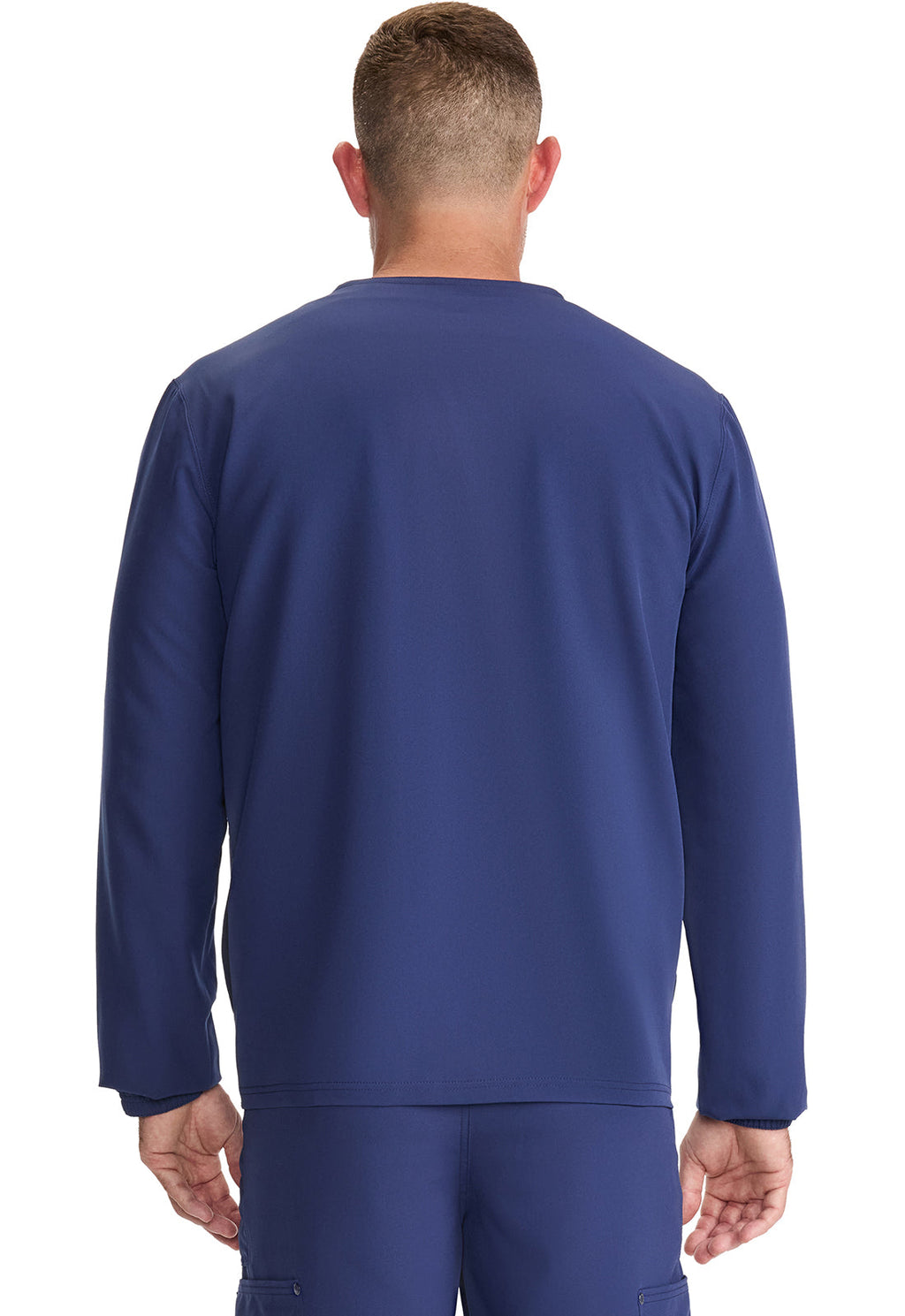 EDS NXT DK323 Men's Front-Zip Jacket Navy Model Image Back | Dickies