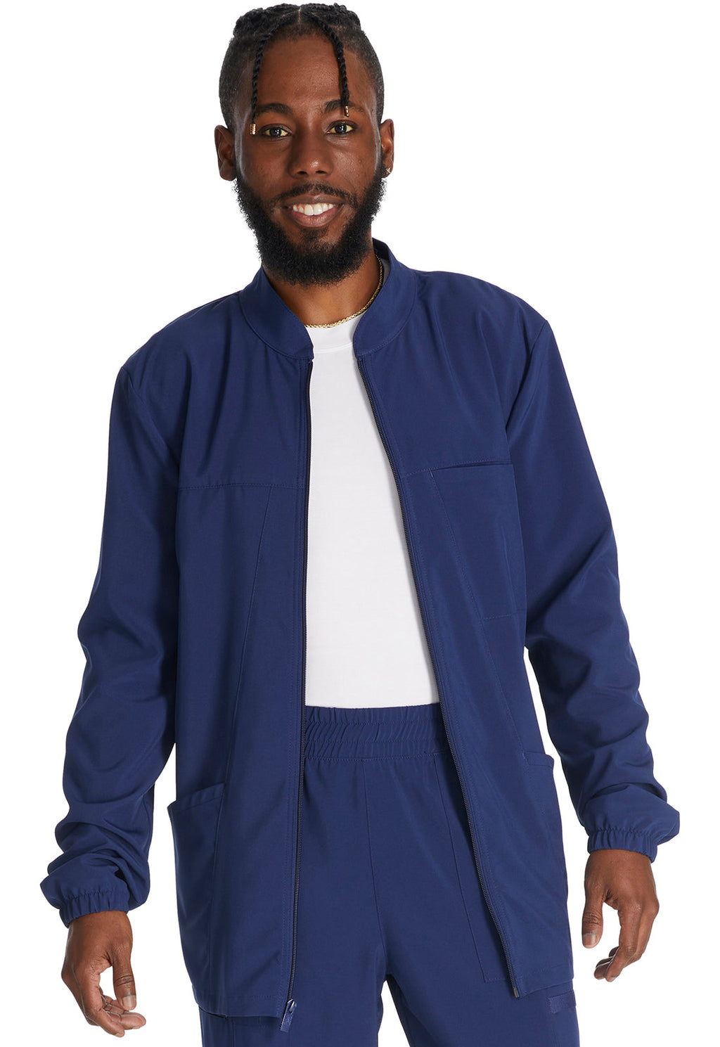 EDS Essentials DK342 Men's Zip Front Jacket Navy