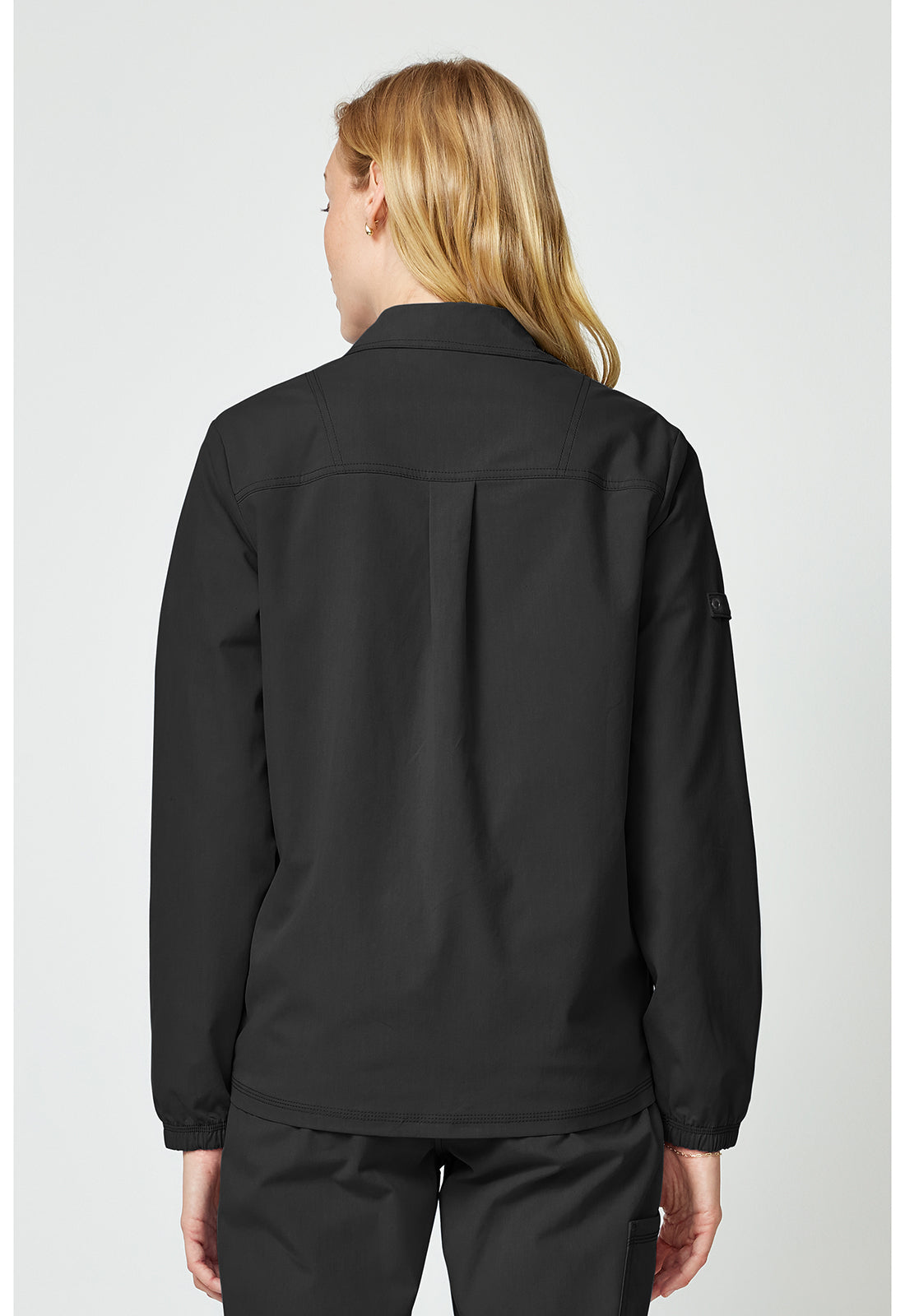 Forge DK343 Women's Snap Front Jackets Black