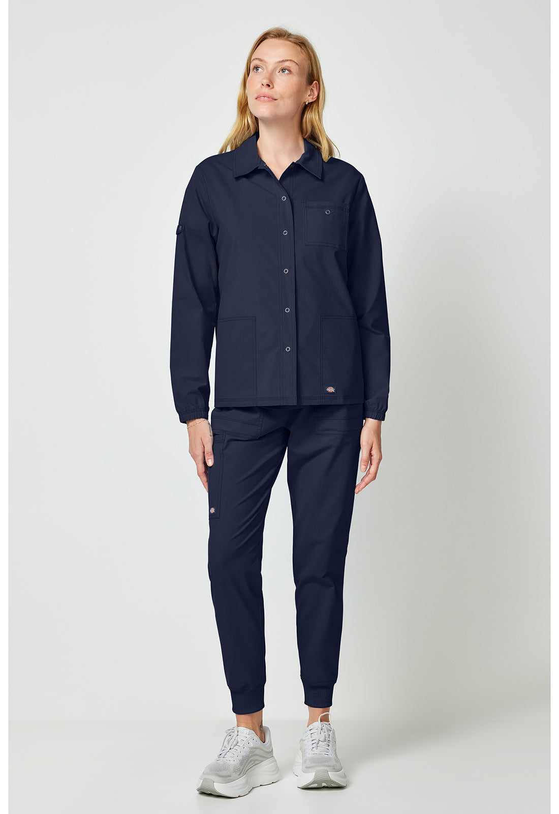 Forge DK343 Women's Snap Front Jackets Navy