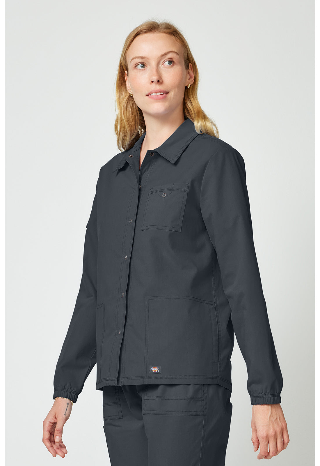 Forge DK343 Women's Snap Front Jackets Pewter