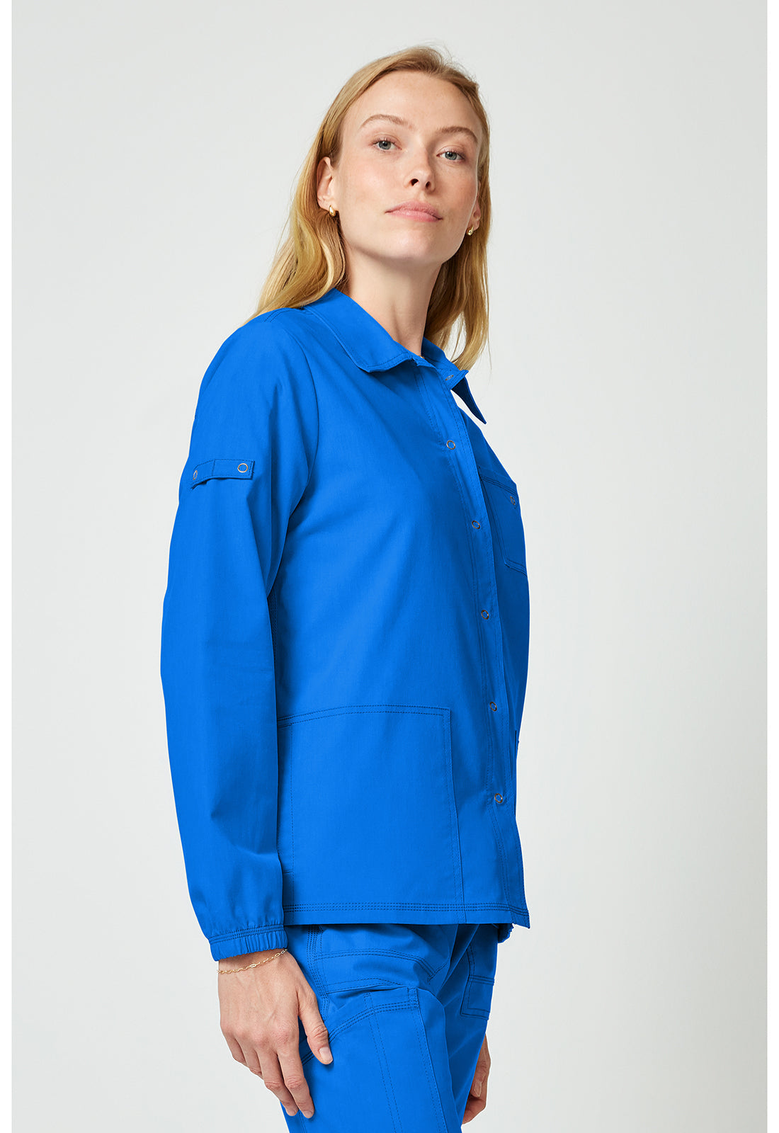 Forge DK343 Women's Snap Front Jackets Royal