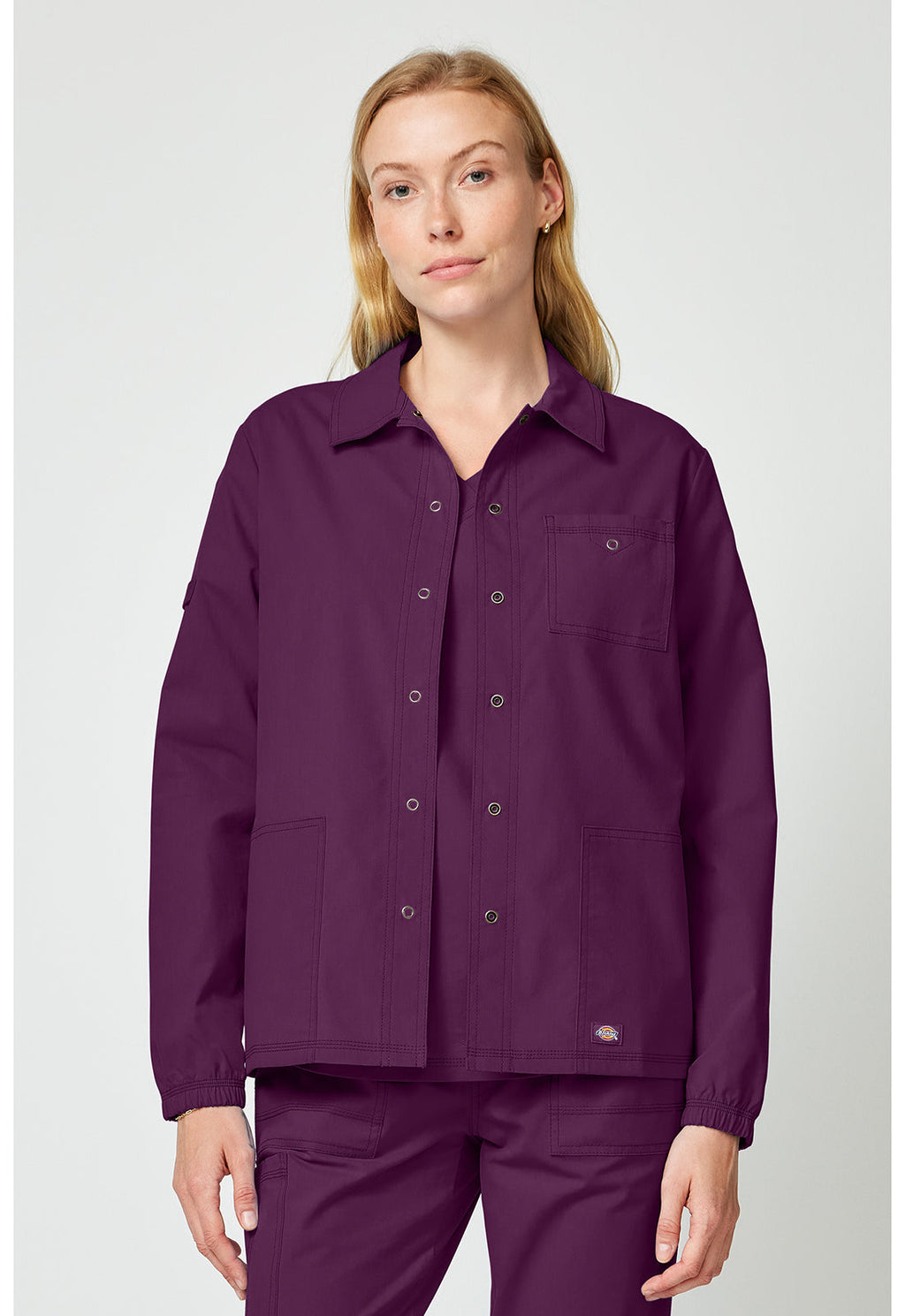 Forge DK343 Women's Snap Front Jackets Wine
