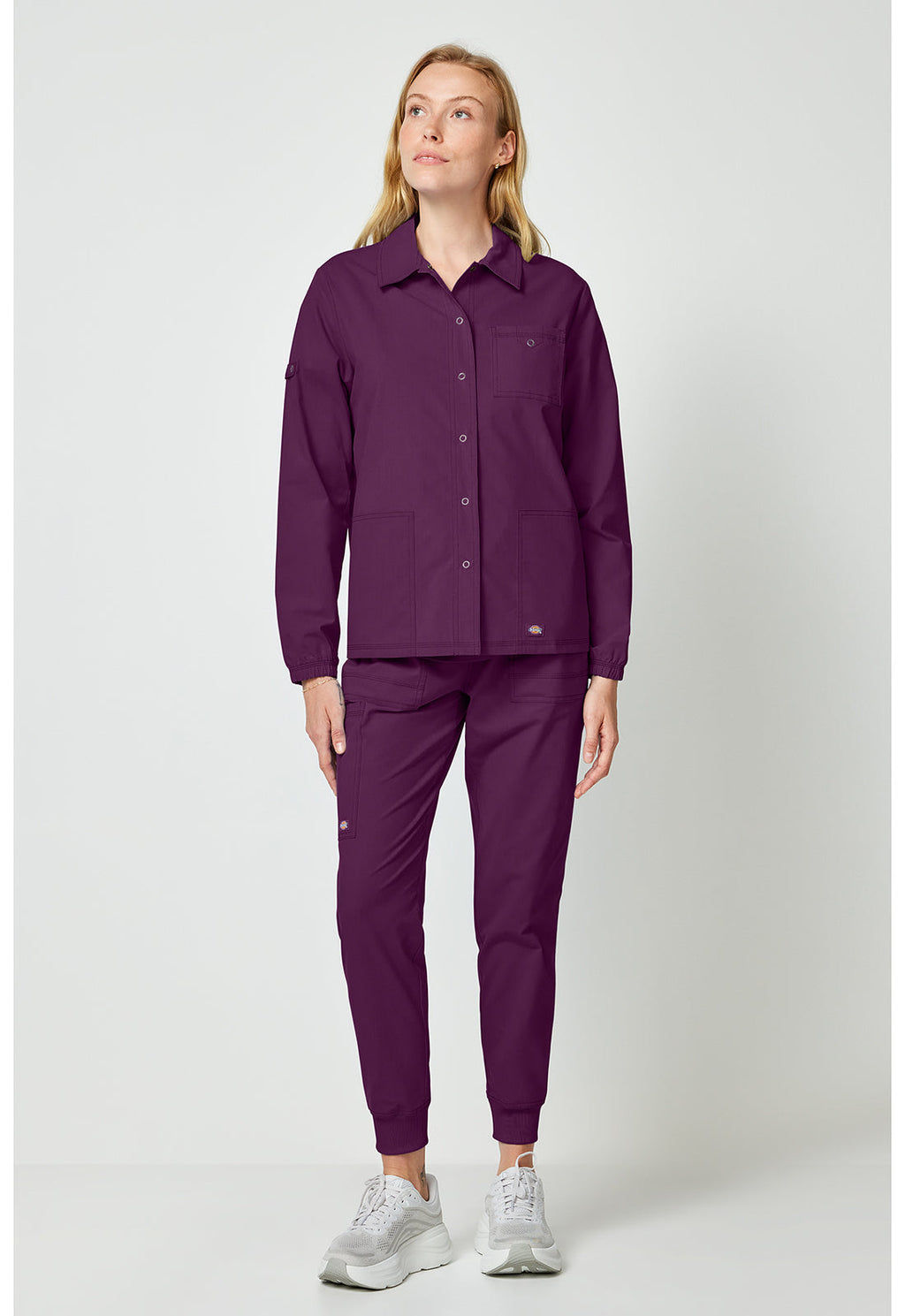 Forge DK343 Women's Snap Front Jackets Wine