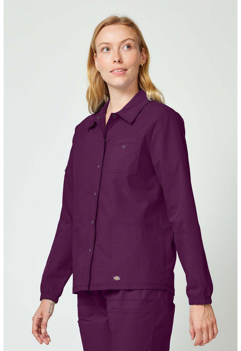 Forge DK343 Women's Snap Front Jackets Wine