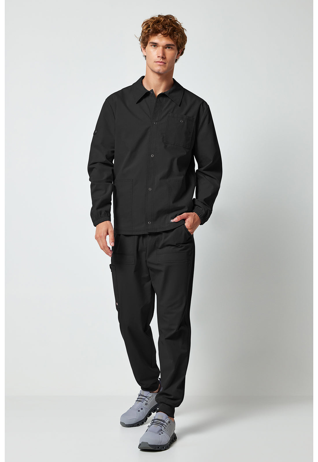 Forge DK344 Men's Snap Front Jackets Black