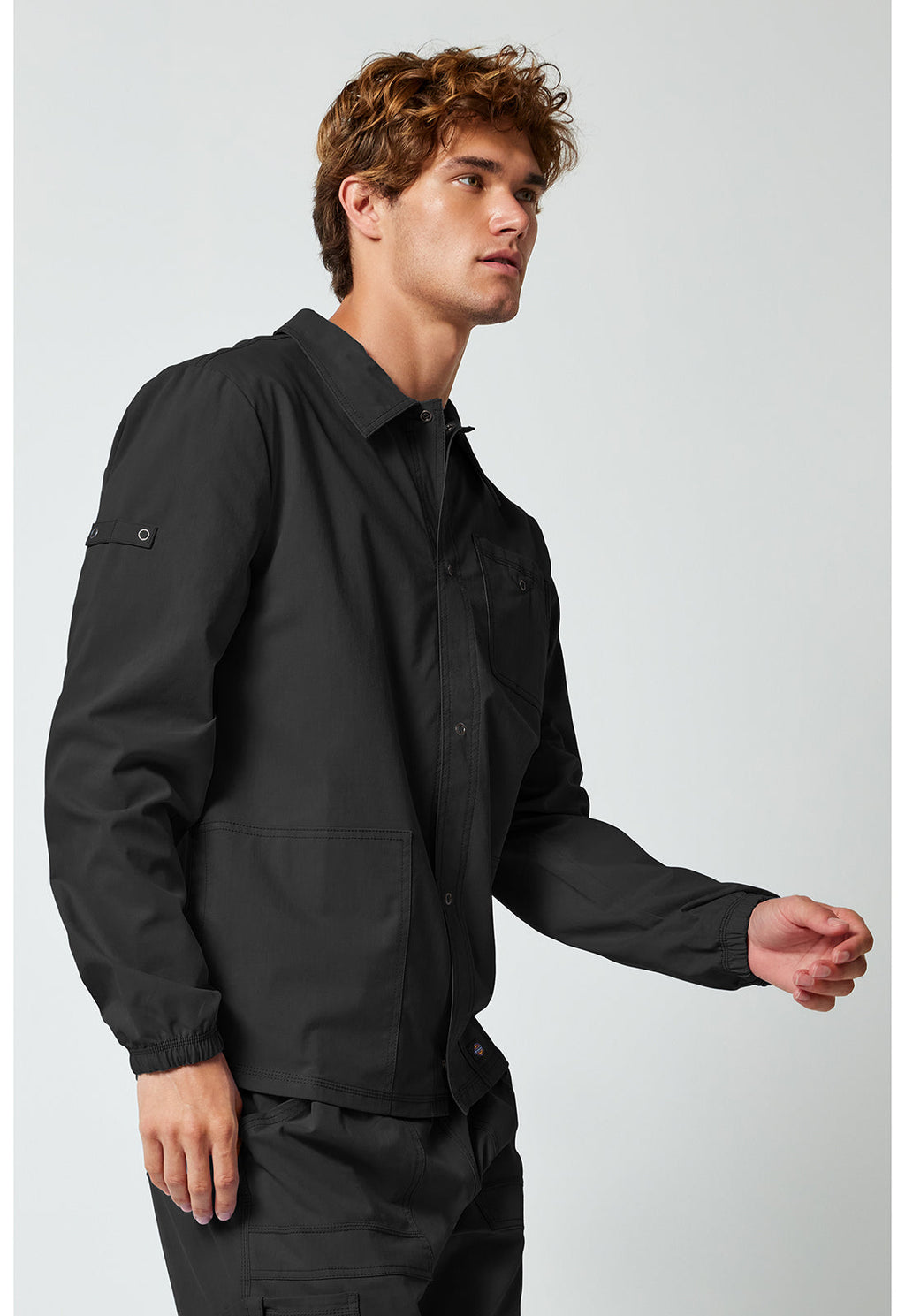 Forge DK344 Men's Snap Front Jackets Black