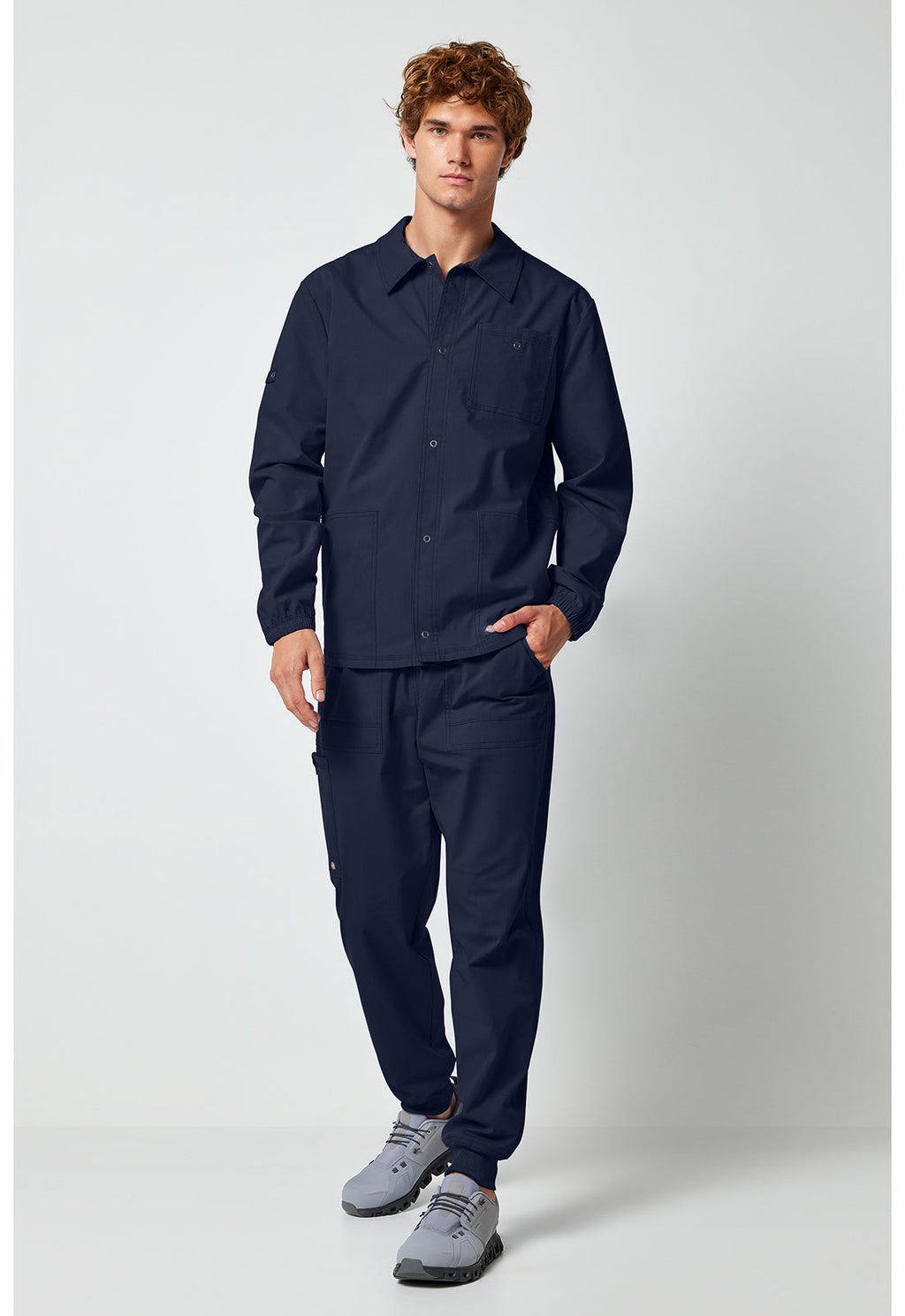 Forge DK344 Men's Snap Front Jackets Navy