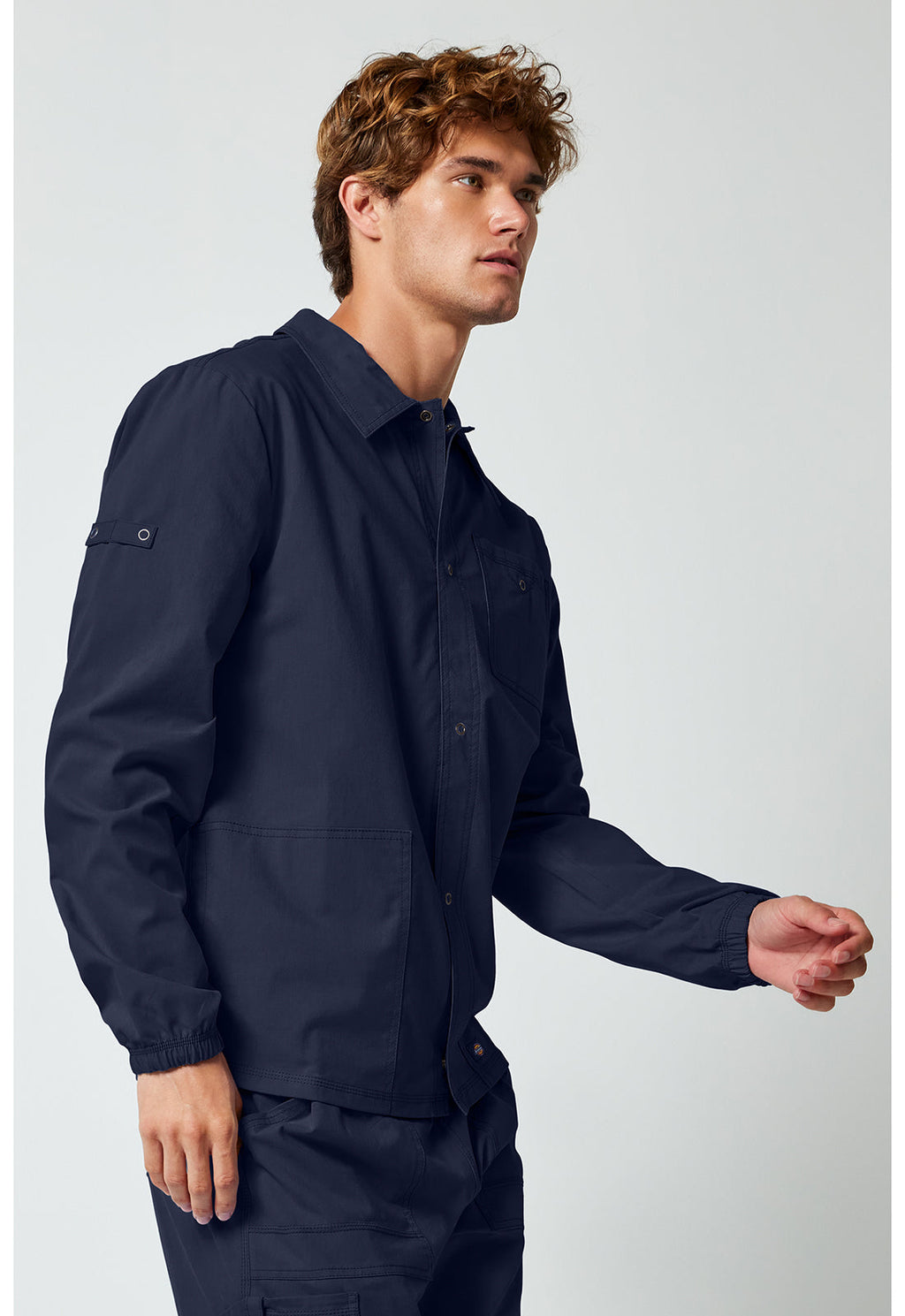 Forge DK344 Men's Snap Front Jackets Navy