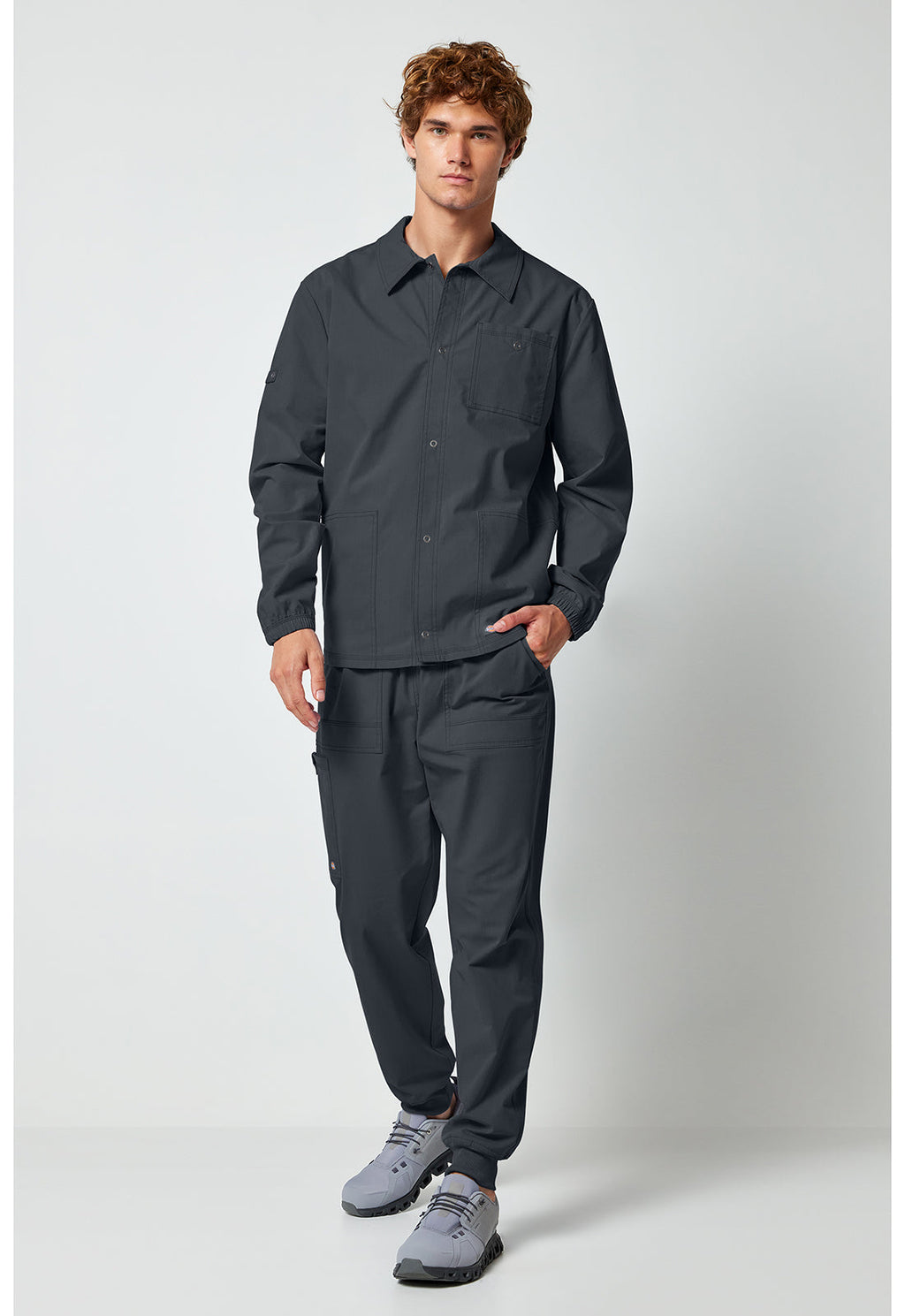 Forge DK344 Men's Snap Front Jackets Pewter