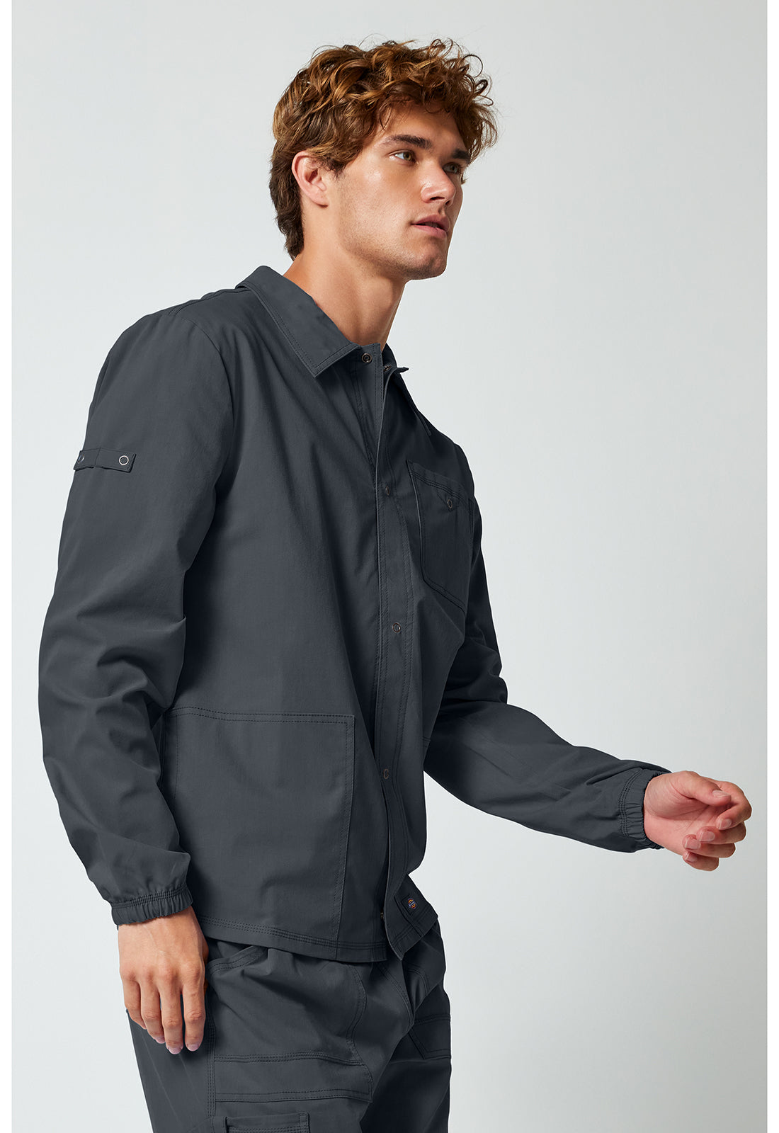 Forge DK344 Men's Snap Front Jackets Pewter