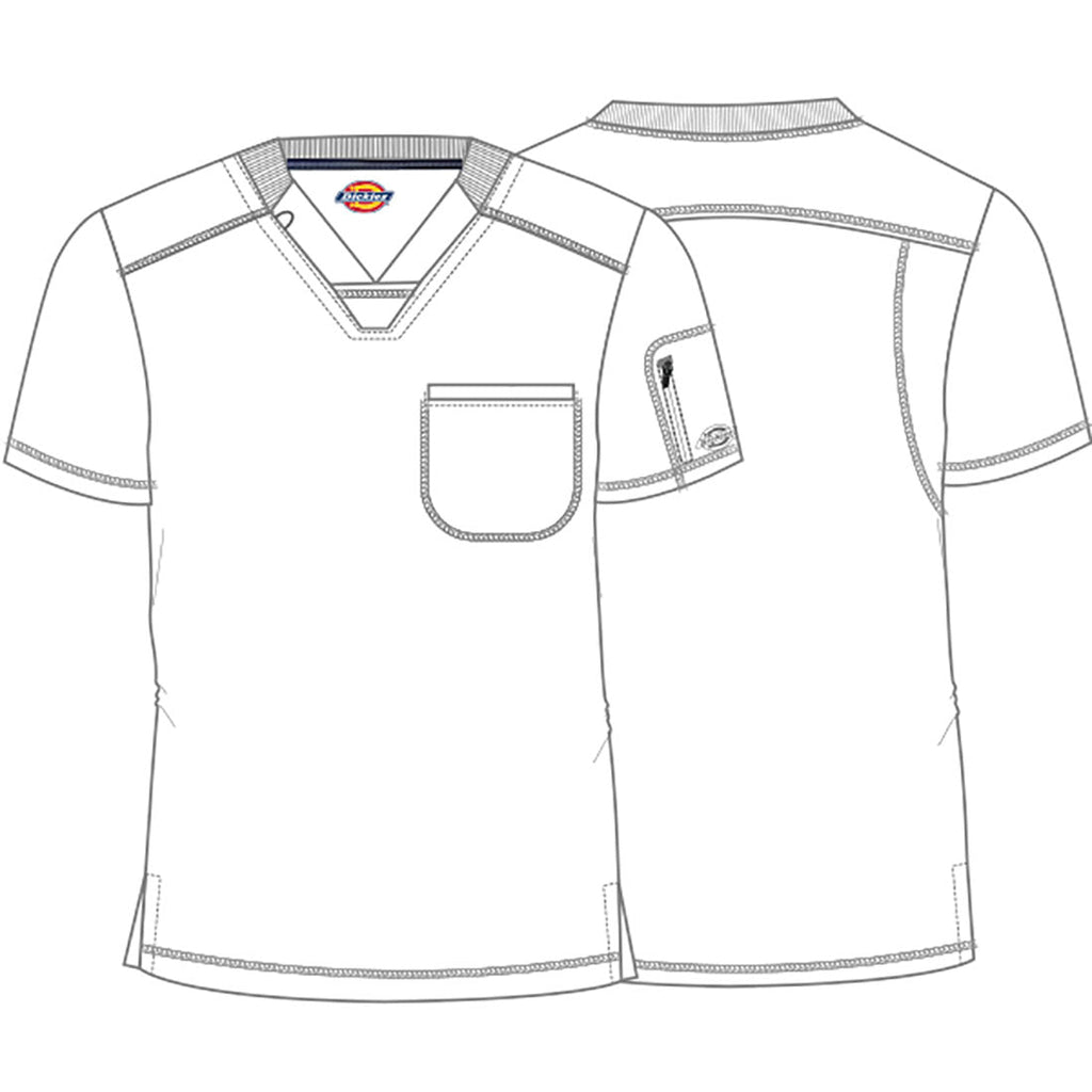 Dynamix DK610 Men's Tuckable V-Neck Top Pewter