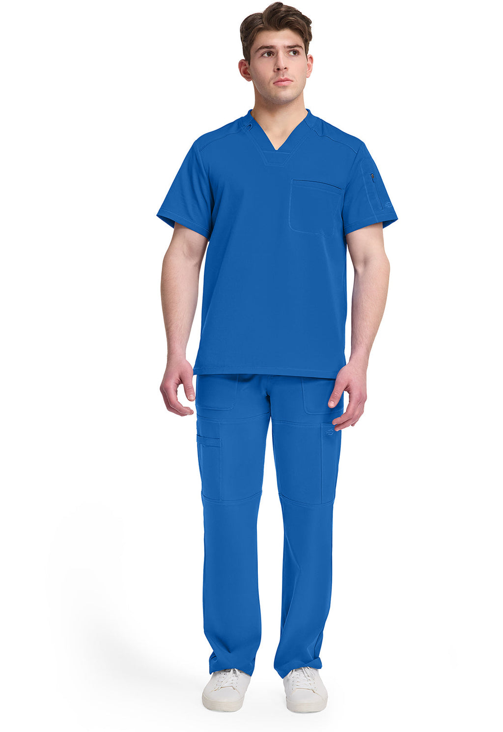 Dynamix DK610 Men's Tuckable V-Neck Scrub Top Royal