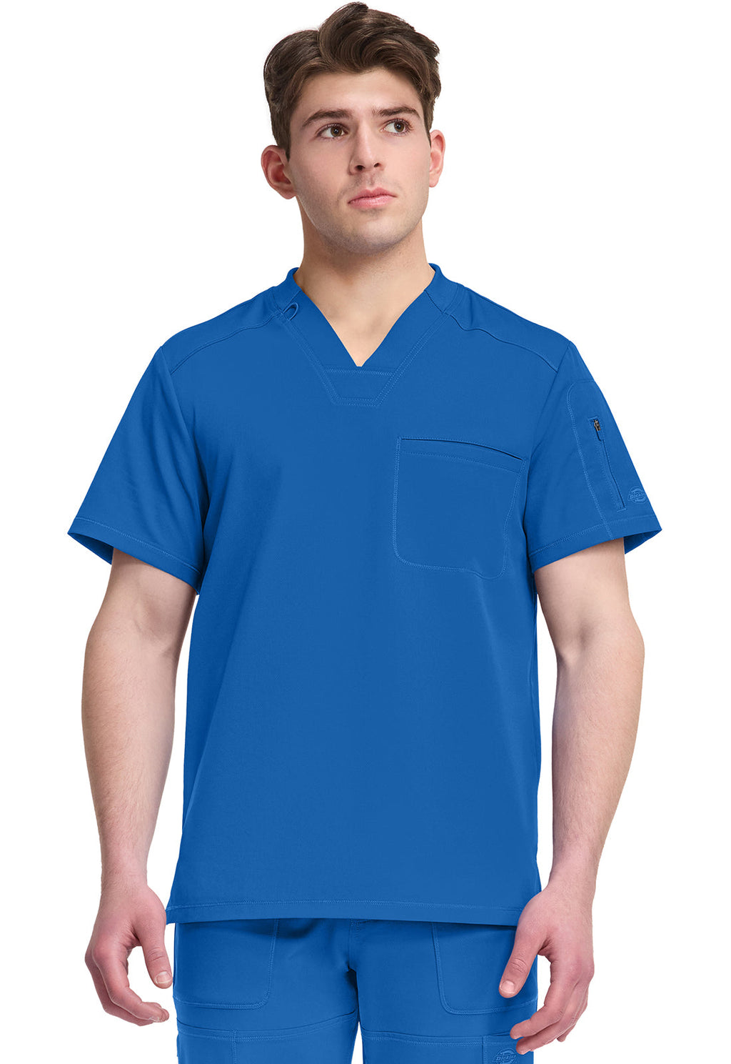 Dynamix DK610 Men's Tuckable V-Neck Scrub Top Royal