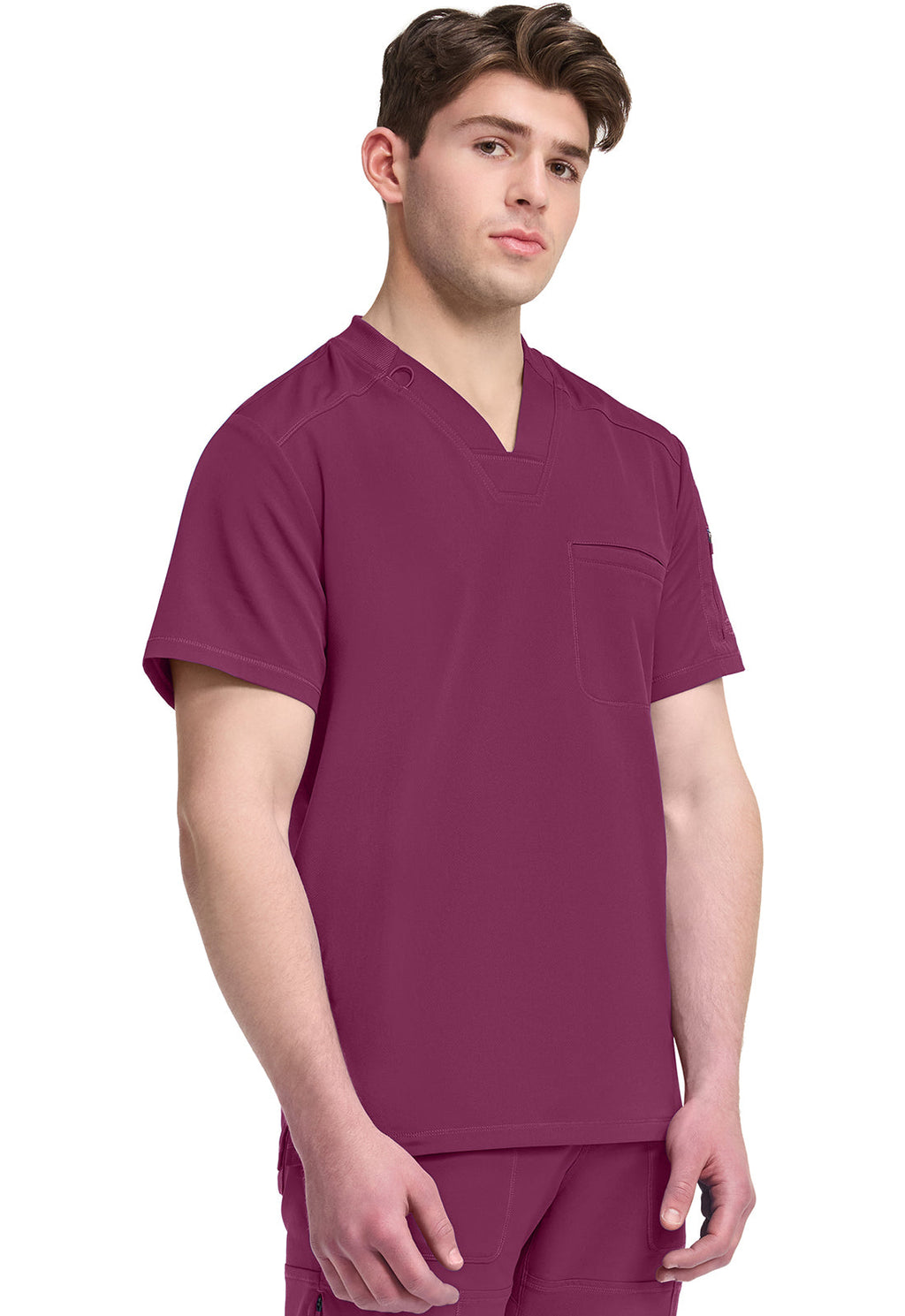 Dynamix DK610 Men's Tuckable V-Neck Top Wine