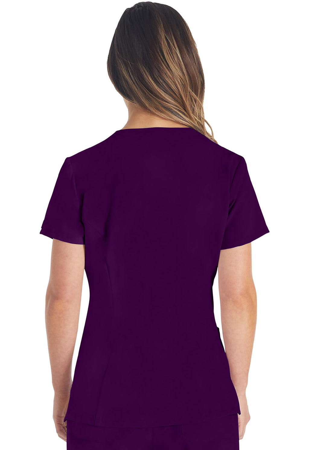 EDS Essentials DK615 V-Neck Top Eggplant