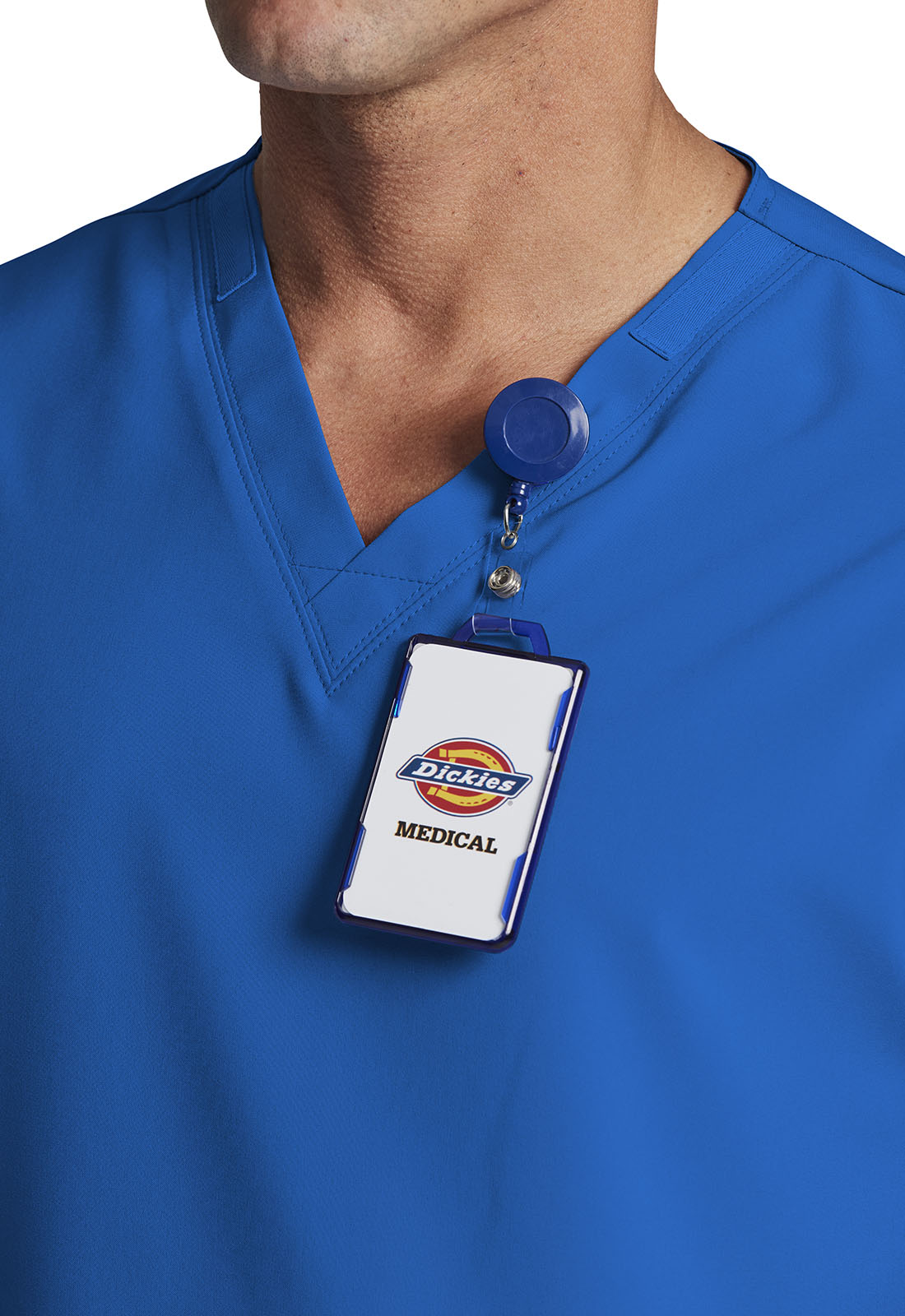 EDS Essentials DK619 Unisex V-Neck Top Royal