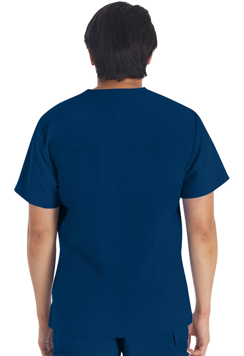 EDS Essentials DK645 Men's V-Neck Scrub Top Navy